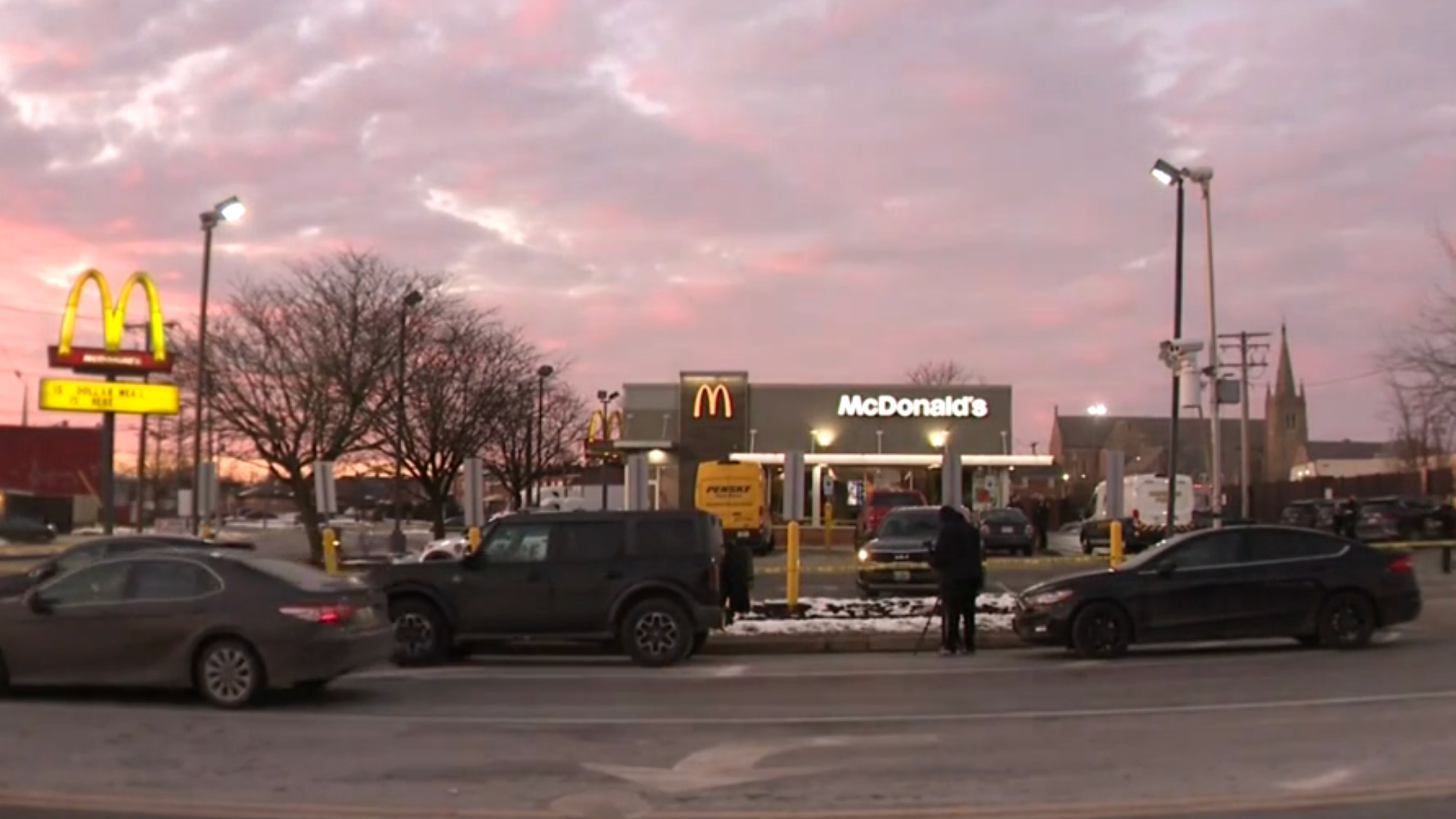 A security guard died after he was shot at a McDonald's in North Baltimore on Sunday afternoon, according to police.