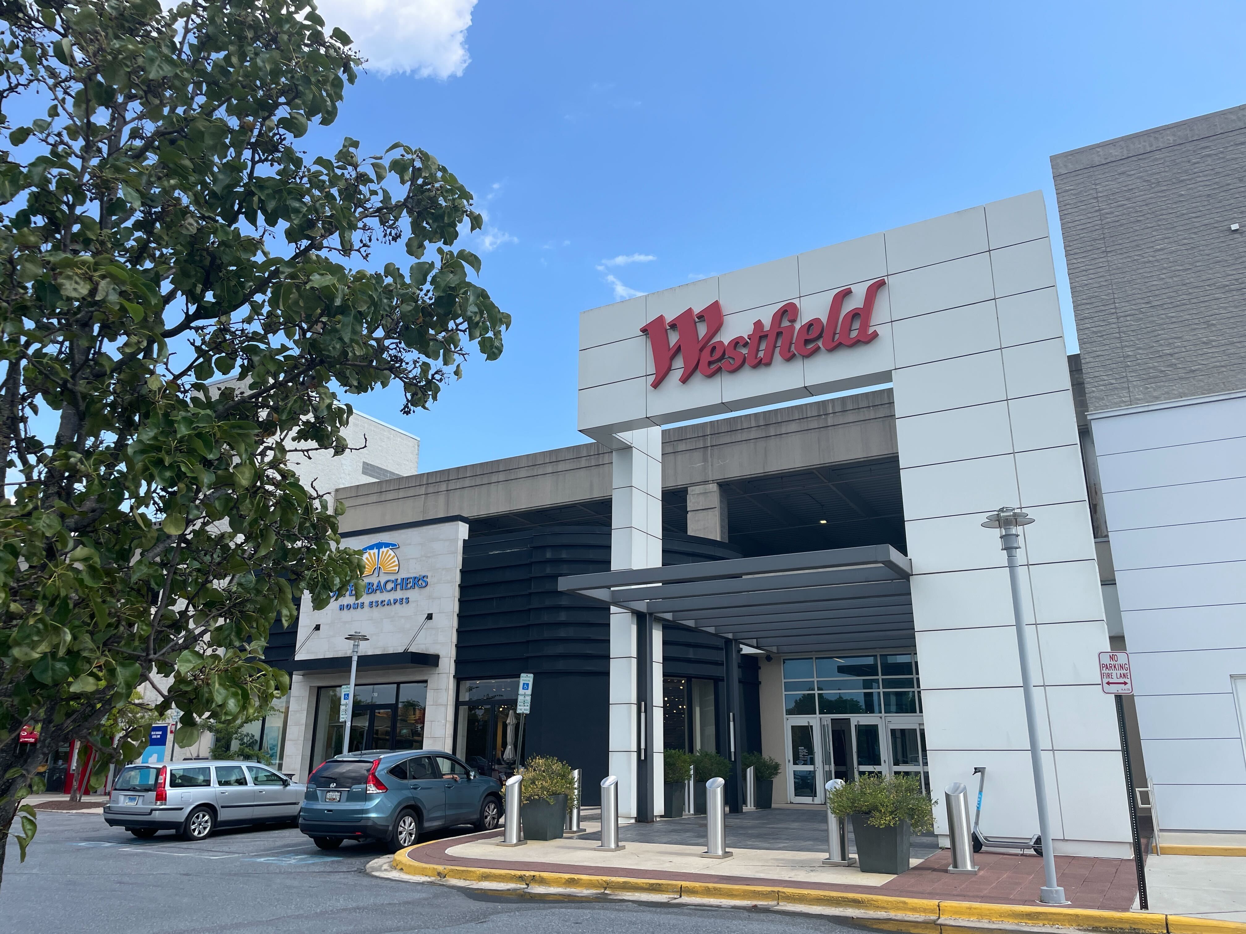 The exterior of the Westfield Annapolis mall, seen on Monday, August 5, 2024.