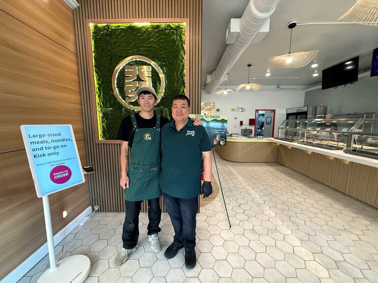 Mahjong just opened at 3105 St. Paul Street near Johns Hopkins University. Mahjong owner Arthur Dai and chef Zhenya Li at the restaurant.