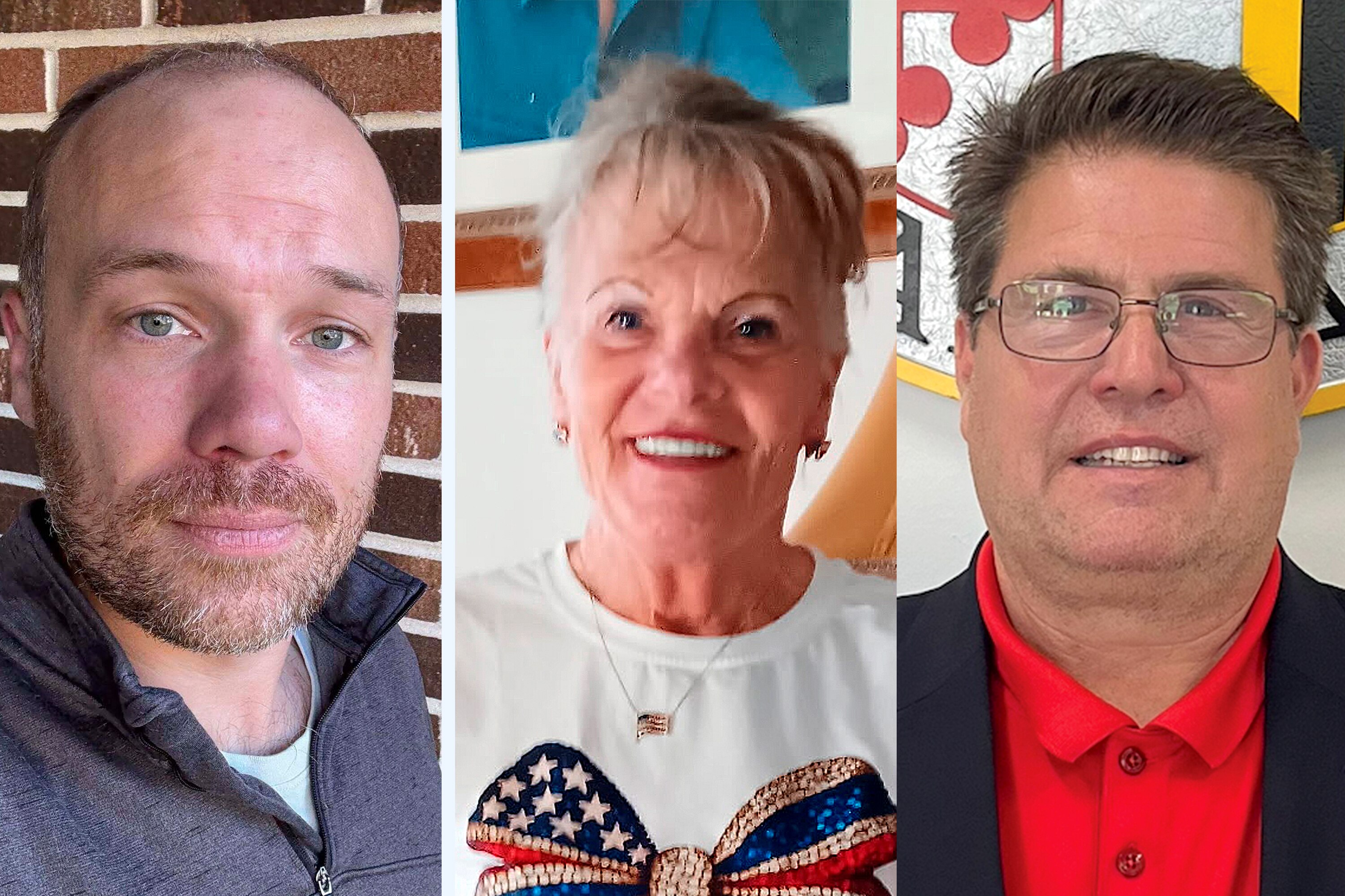 Cory Shaffer, left, Donna Eve Radtke Sekora and Joseph D. "Joe" Hooe are running as an independent candidates for Baltimore County Council.