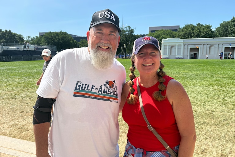 TUESDAY, JUNE 30, 2026 - Virginia residents Gregory Kurtz and Sally Green visited the Great American State Fair on Tuesday. They said they learned something new from Maryland’s exhibit.