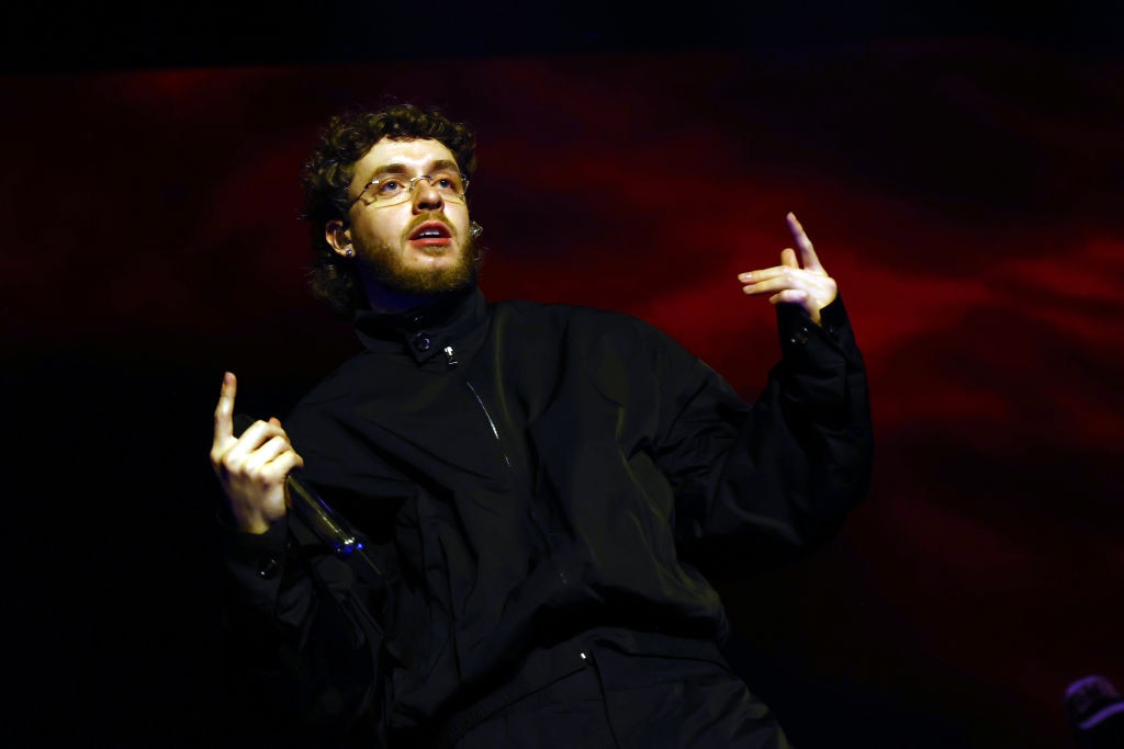 LAS VEGAS, NEVADA -Jack Harlow performs on stage at The Cosmopolitan of Las Vegas on Nov.16, 2023. The rapper will headline this year's Preakness LIVE. (Photo by Tommaso Boddi/Getty Images for SiriusXM)
