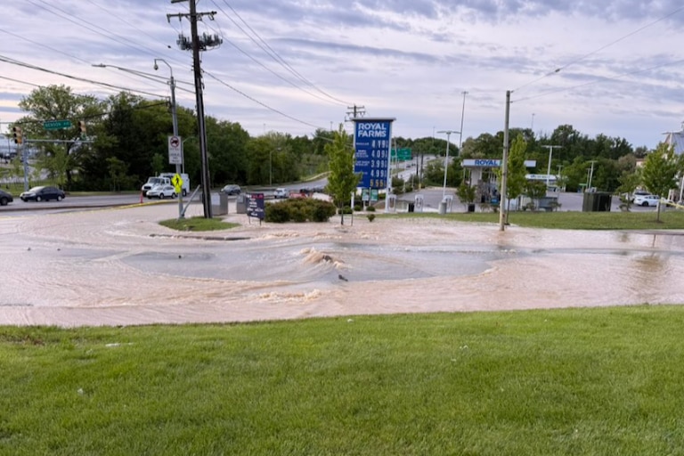 Baltimore Fire Department crews were called to the scene shortly before 7 a.m. Saturday, May 2, 2026, and requested additional resources upon arrival due to the extent of the flooding.