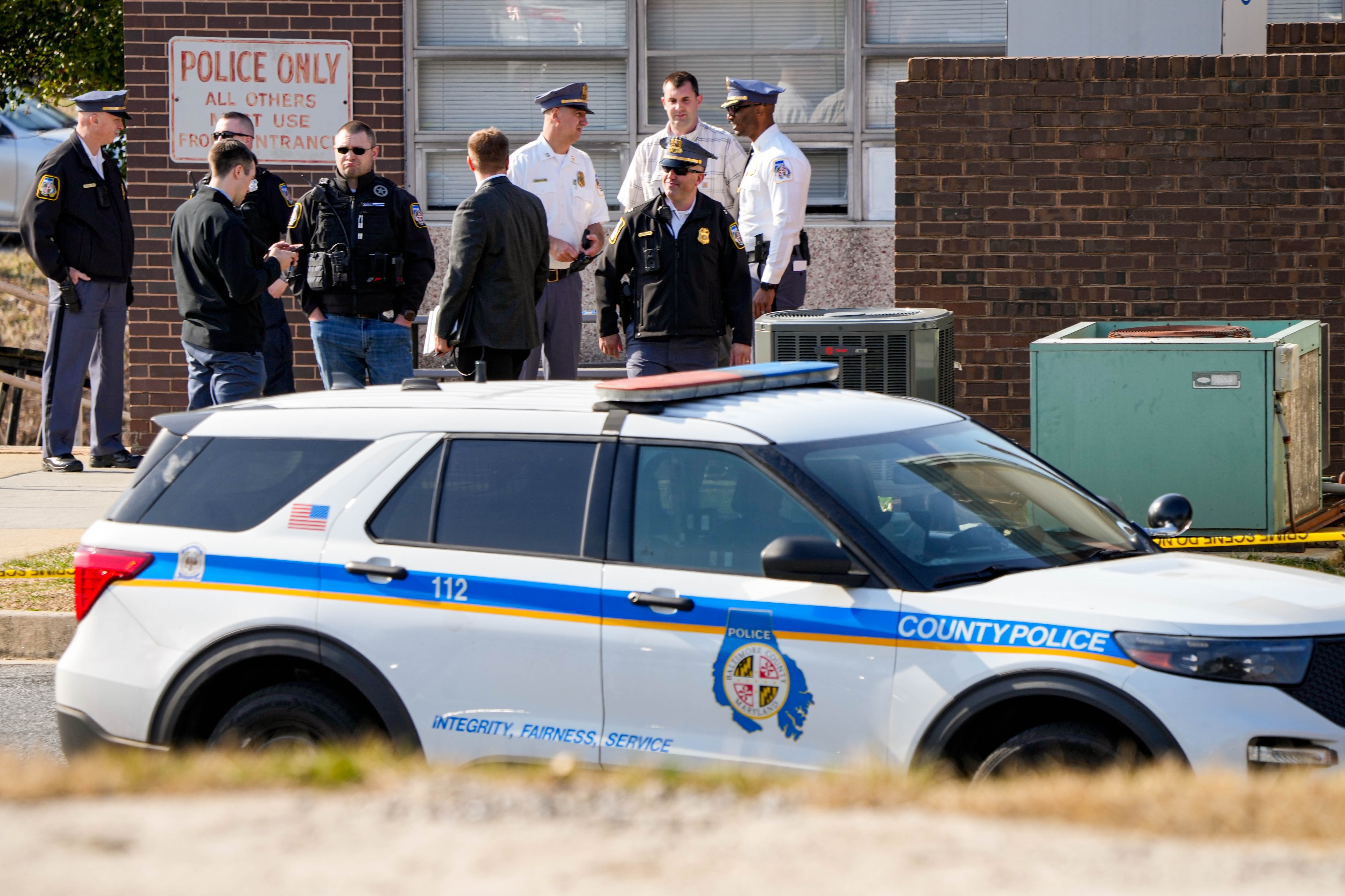 Andrew Britt, 27, of Windsor Hills, is charged with attempted first-degree murder and related offenses in the shooting of Baltimore County Police Officer Jordan Riddick on March 13 in the parking lot of the Wilkens Precinct.