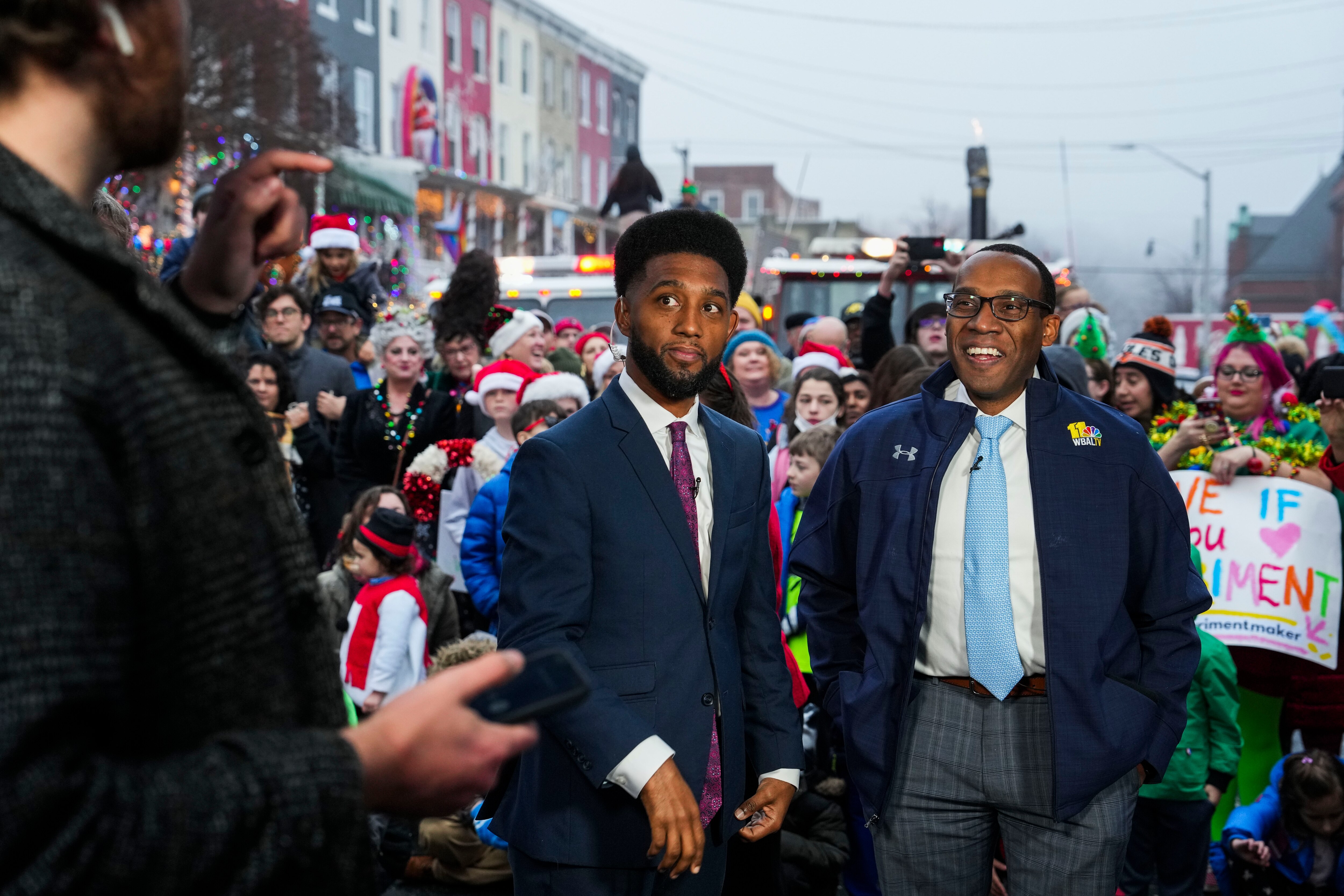 The Today Show filmed a live segment on Hampden's famous 34th street on December 7, 2022.  Mayor Brandon Scott takes selfies with residents and speaks on Baltimore's local gem.