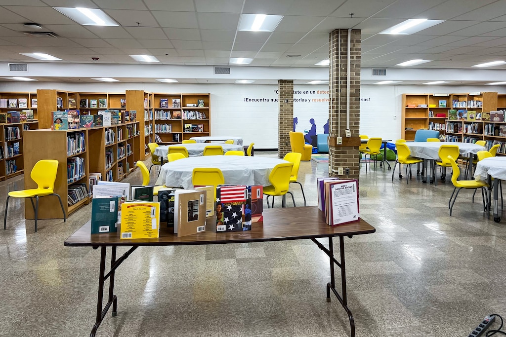 Andrew Jackson Academy Principal Warren Tweedy credits facility improvements, like the new library, as one of the factors driving school pride and academic performance.