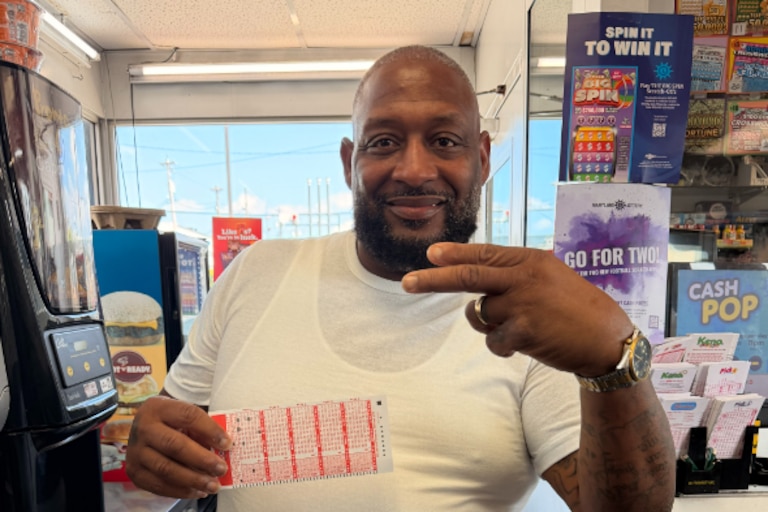 Mike Wright was at the Carroll Motor Fuels on N. Howard Street buying Powerball tickets on Sunday, Aug. 9, 2026.