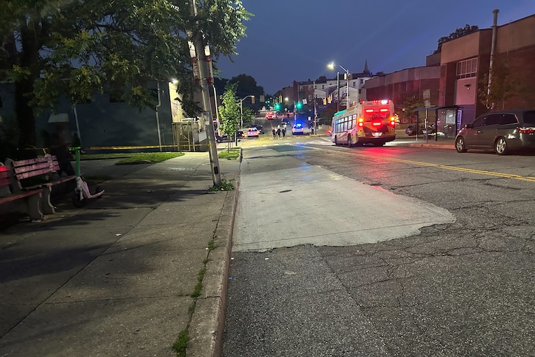 Baltimore Police blocked off the area between the McCulloh Homes and Furman L. Templeton Elementary School with yellow tape and littered the corner of Pennsylvania Avenue and Dolphin Street near the Robert C. Marshall Recreation Center with over a dozen orange evidence cones on Wednesday, May 27, 2026.