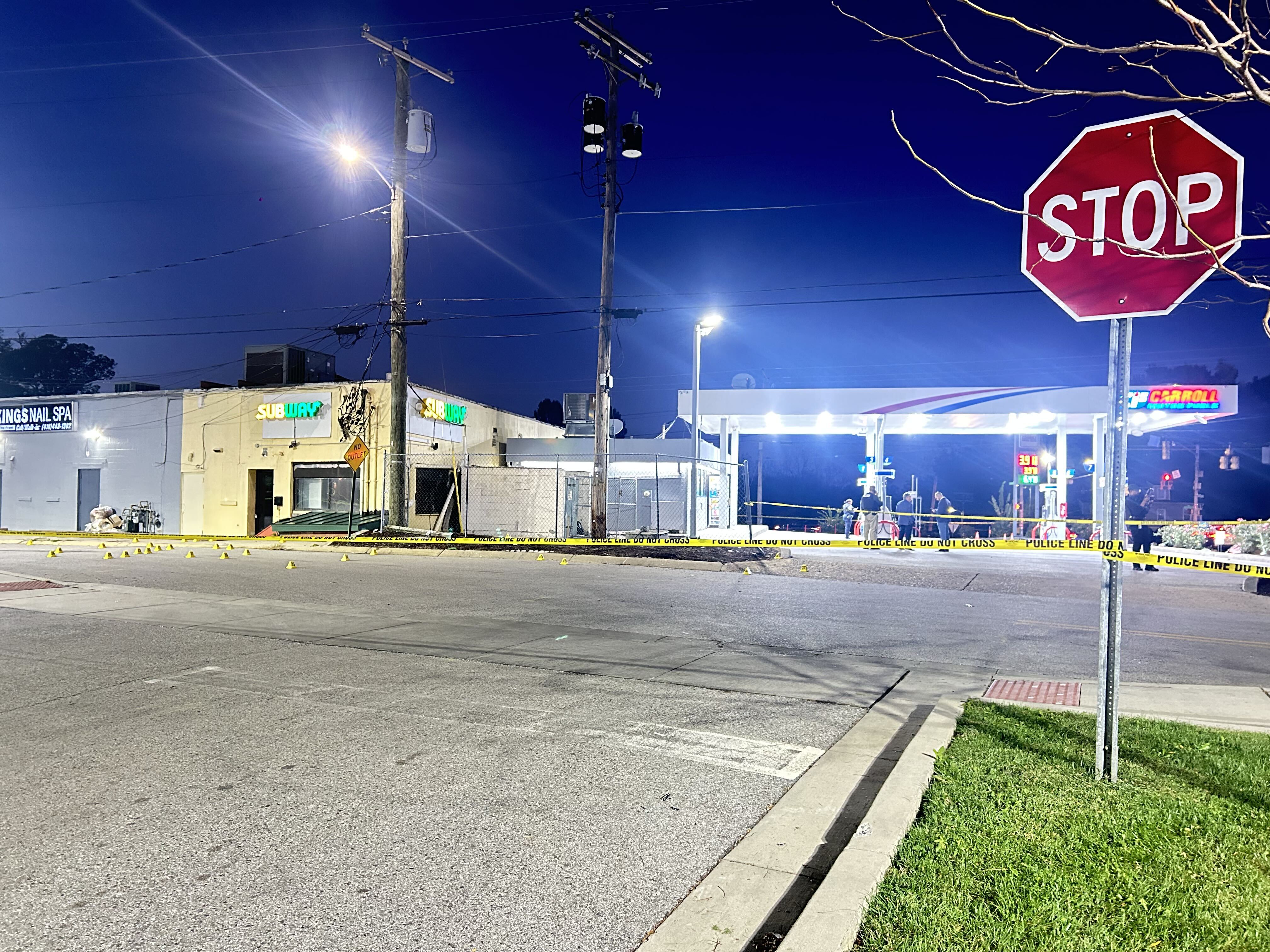 One man died and two others were injured in a shooting in the 5200 block of Muth Avenue Monday, October 19, 2026, Baltimore Police officials said.