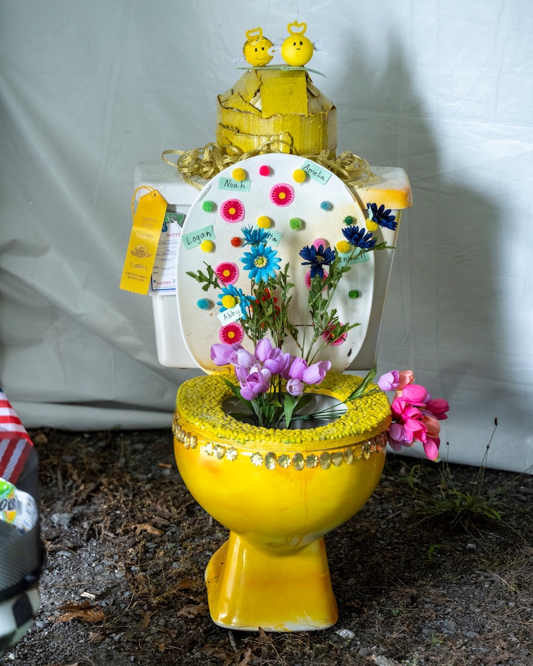 No crappy designs here: The toilet-decorating contest invites competitors to get creative in turning a bathroom appliance into a work of art.