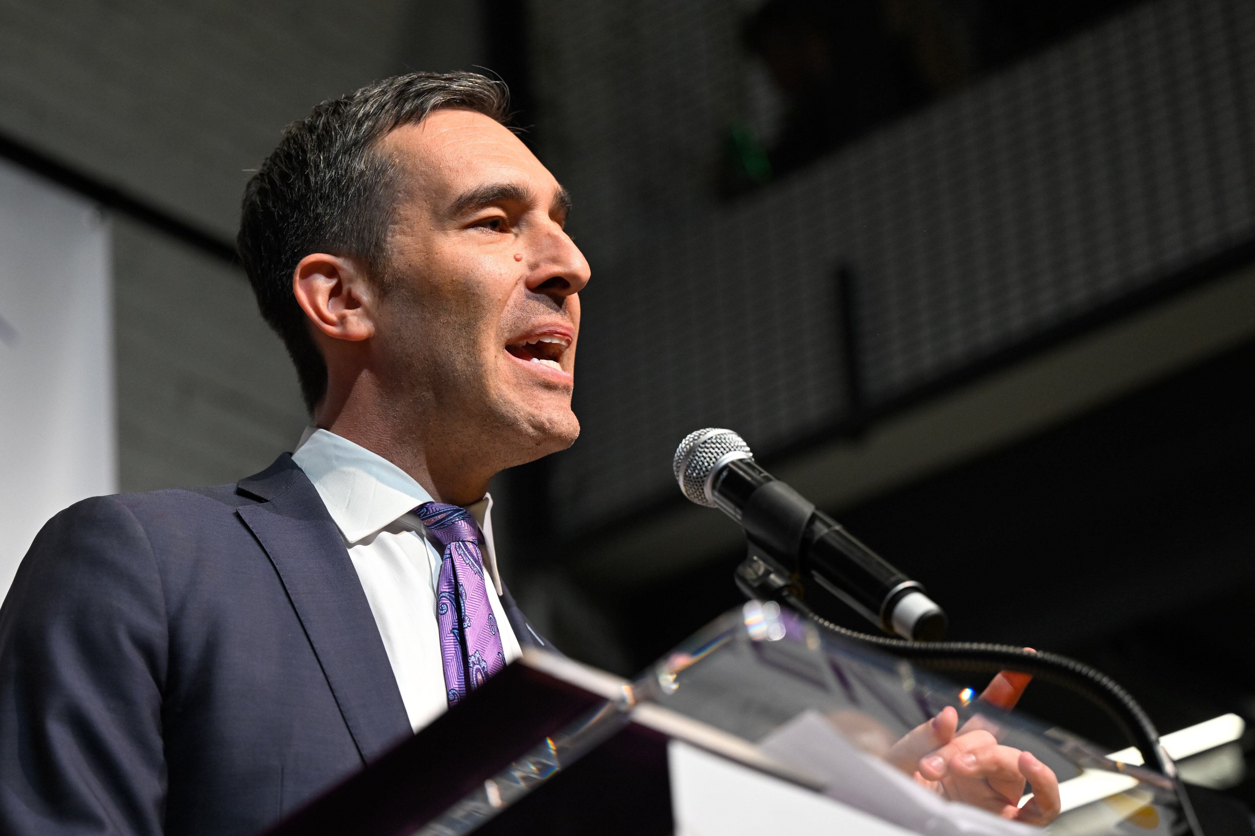 Baltimore City Councilman Zeke Cohen addresses the audience during his campaign announcement to run for City Council President, Sunday, March 19, 2023, in Baltimore. 