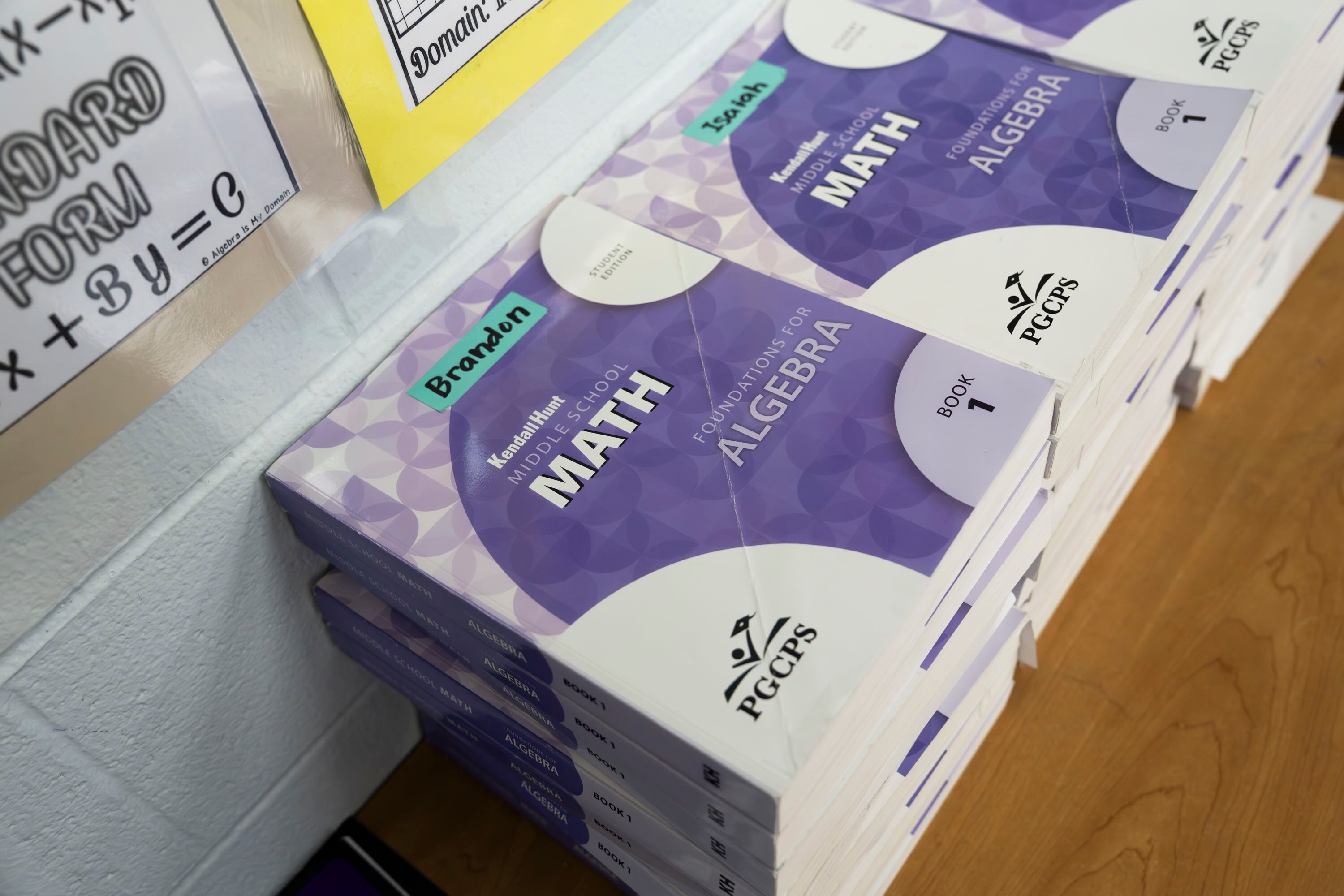 DECEMBER 11, 2025 - Scenes in the math classroom during Yongsul Cho's Algebra I class at Greenbelt Middle School.