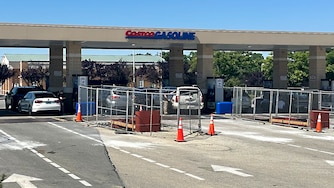 Costco’s fueling station in the Gateway Overlook shopping center at 6670 Marie Curie Drive, pictured here, will close June 8, 2026, for construction and remain closed until mid-August.