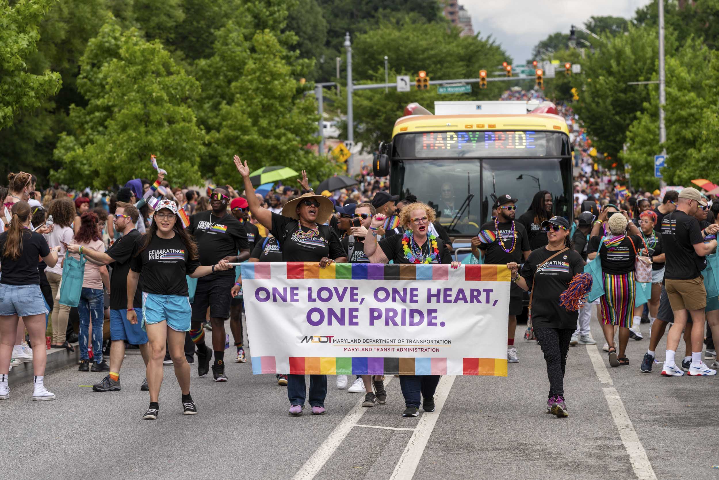 Baltimore Pride Parade in Baltimore, Maryland.