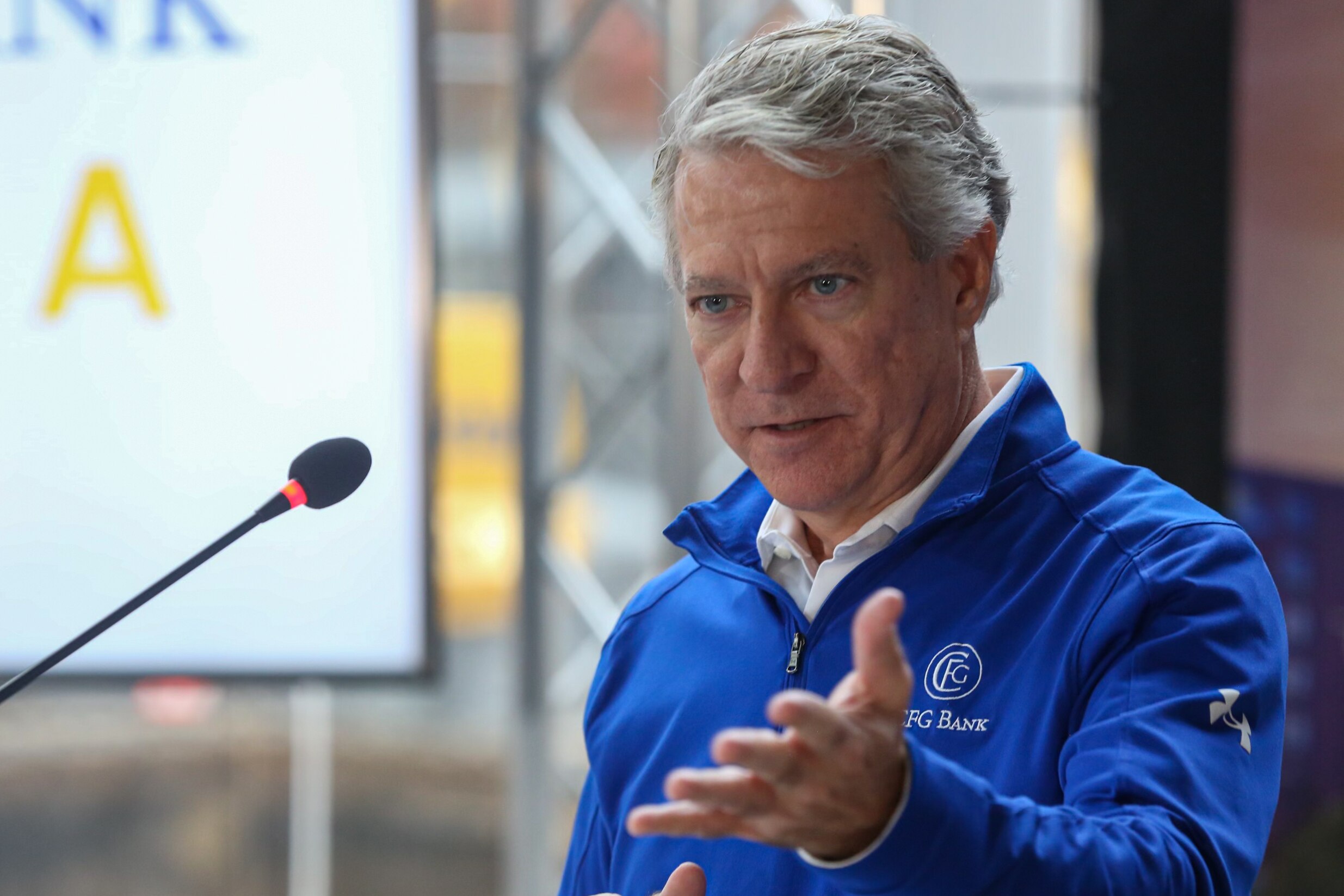 Bill Wiedel, the former CEO of CFG Bank, is no longer with the company.