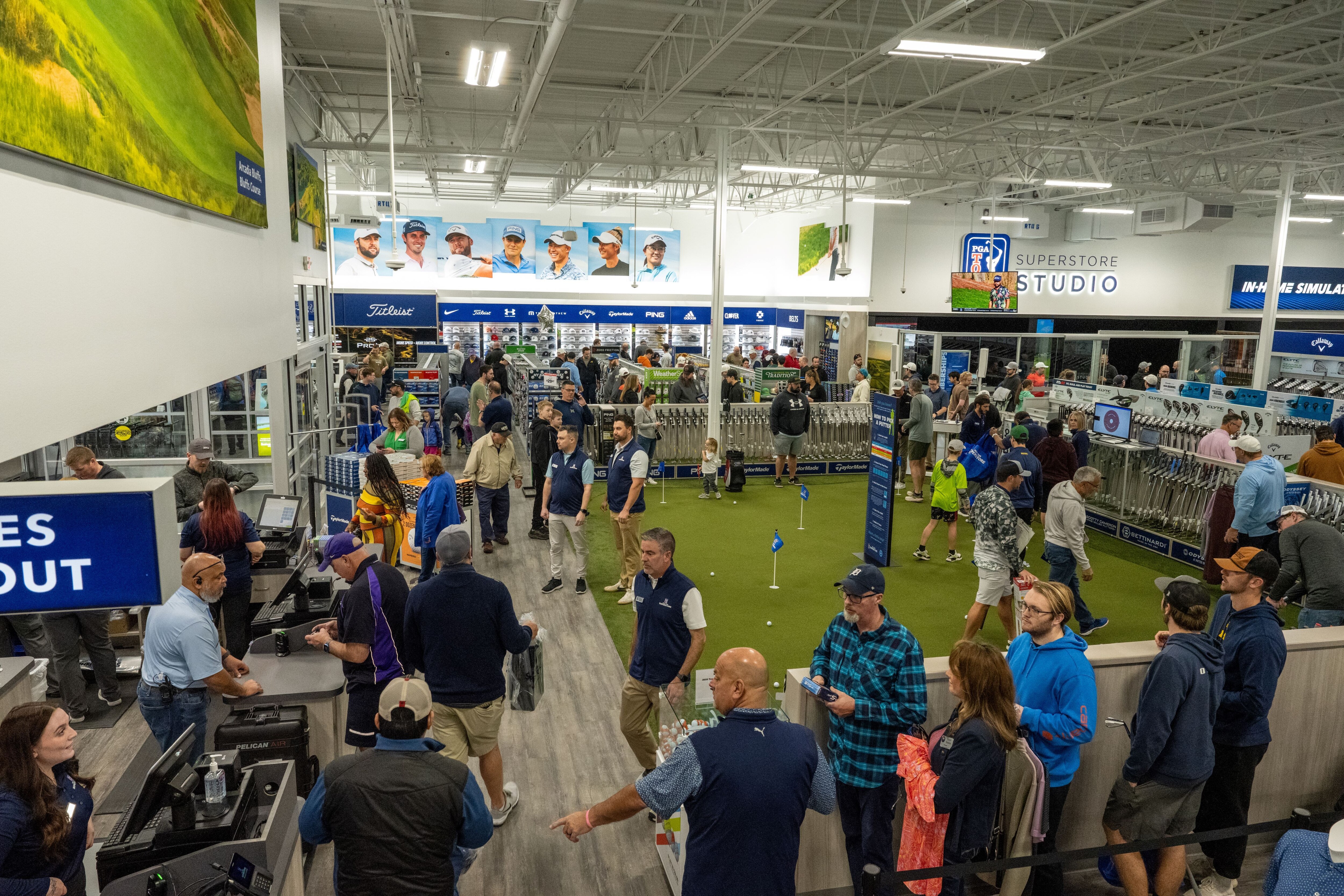 The 29,440-square-foot store in Timonium will feature a apparel, equipment, fittings and repairs and amenities, such as putting green, three practice and play hitting bays and a golf simulator showroom.
