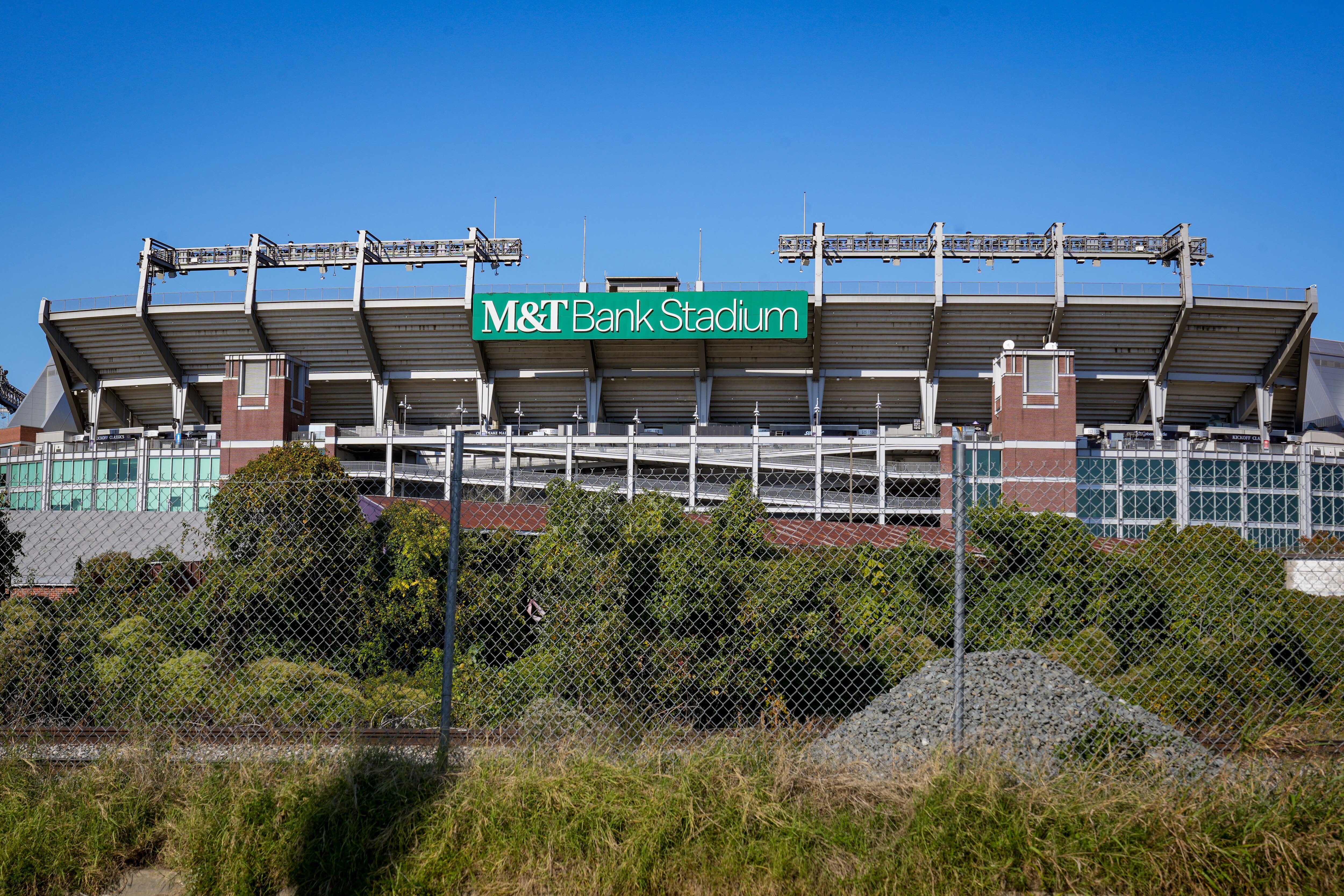 Exterior of M&T Bank Stadium in South Baltimore on Oct. 7, 2022.