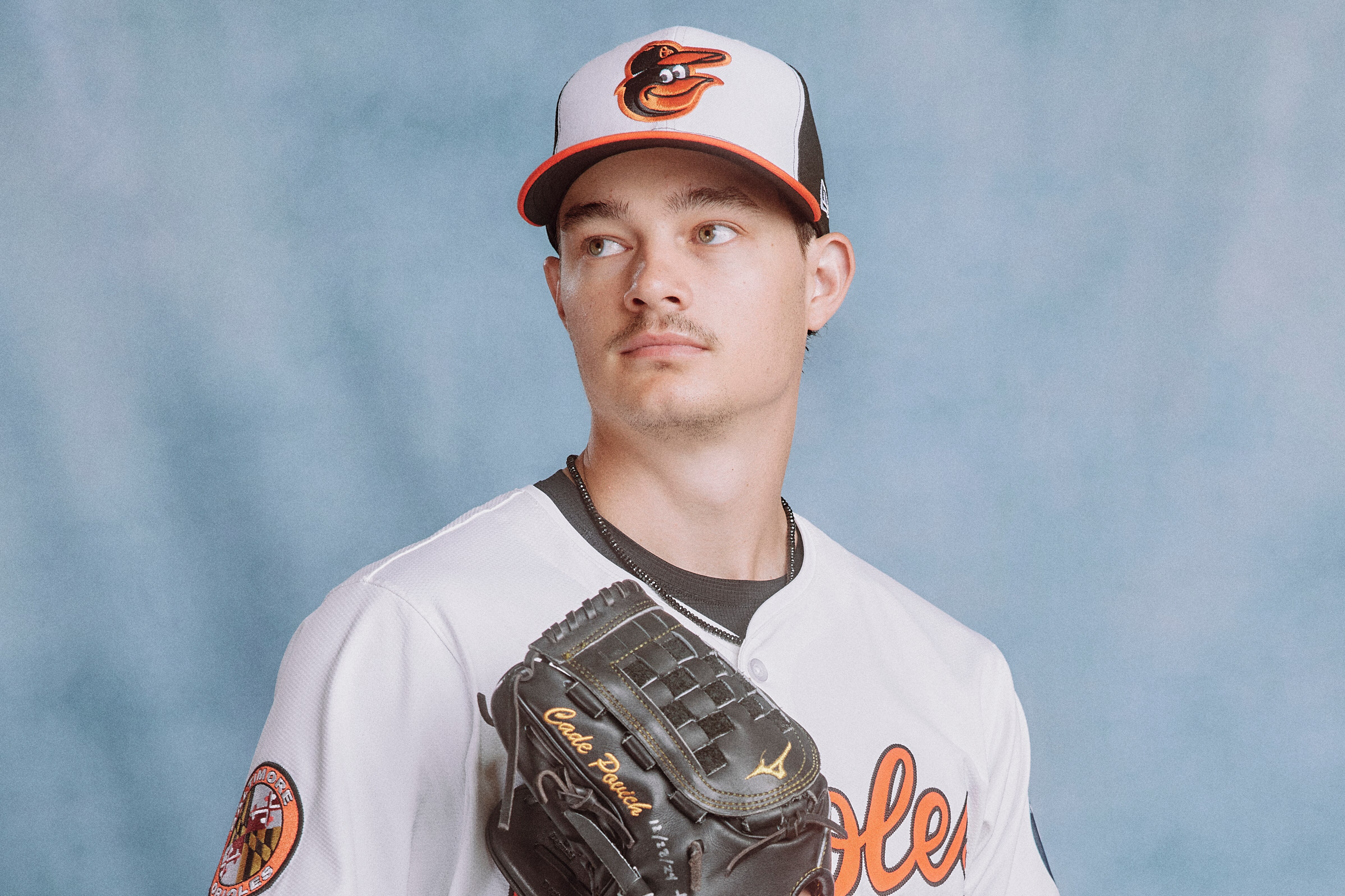 Baltimore Orioles pitcher Cade Povich photographed during the 2025 Baltimore Orioles Media Day at Ed Smith Stadium in Sarasota, Florida Wednesday February 19, 2025.