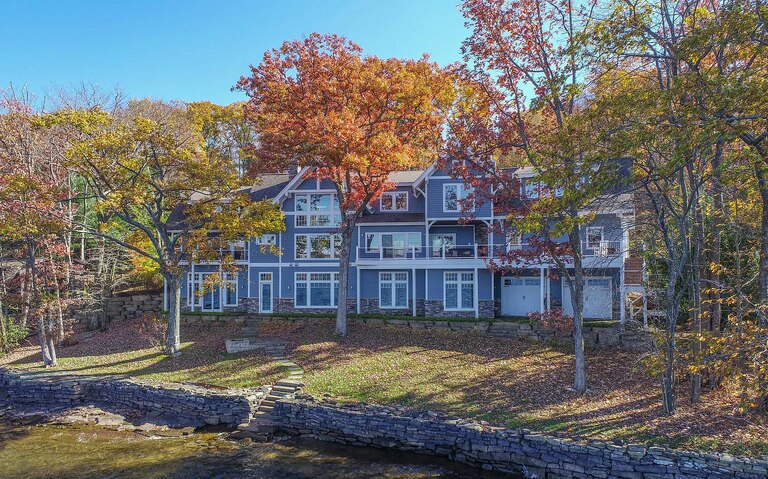 The exterior of the home.