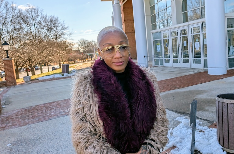 Lanita Gosha came to Annapolis on Feb. 24 , 2026 in hopes of some resolution, but ended up leaving the District Court building before her case came up.