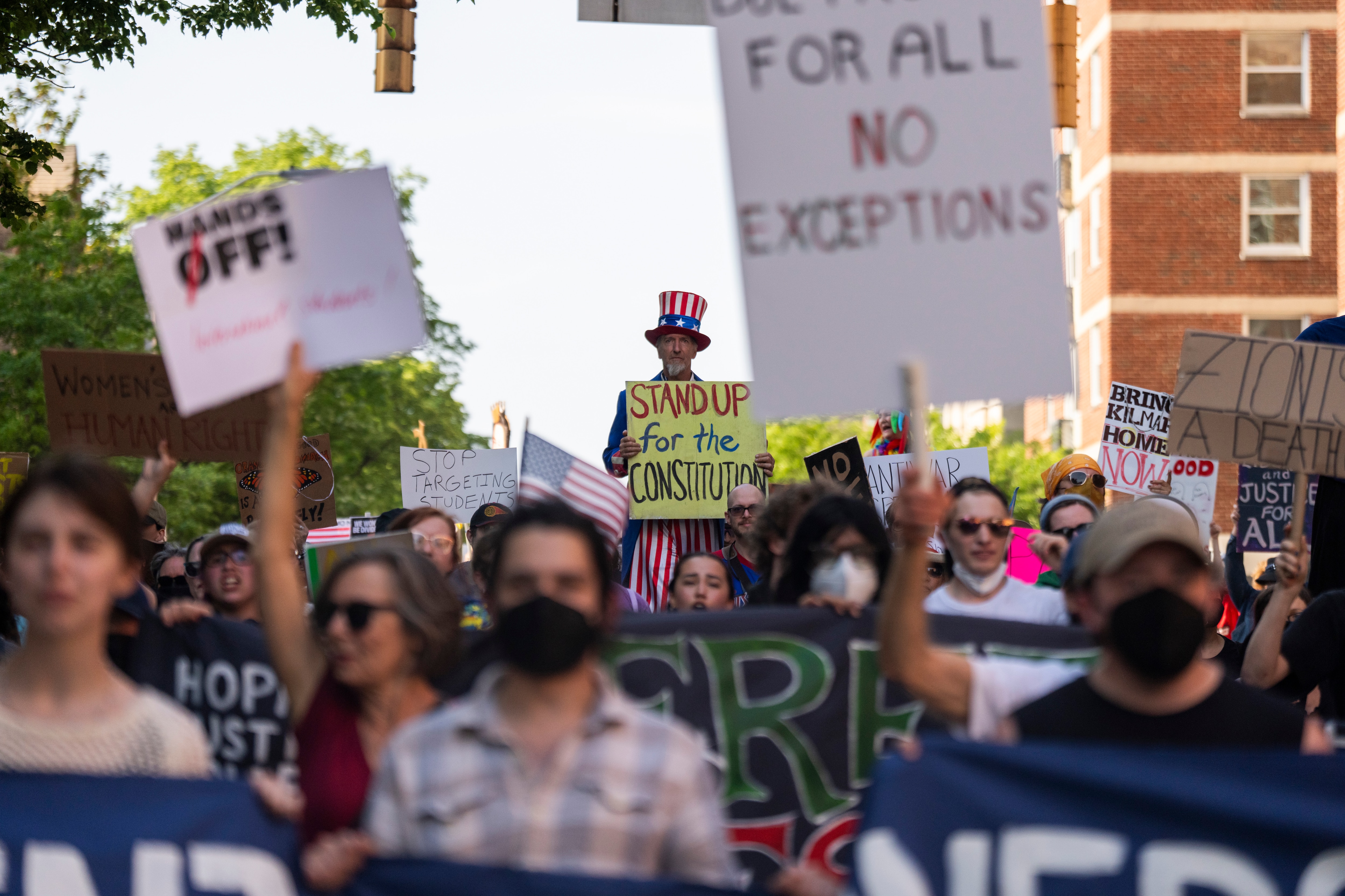 Thousands of people are expected to participate in “No Kings” protests across Maryland on Saturday. 