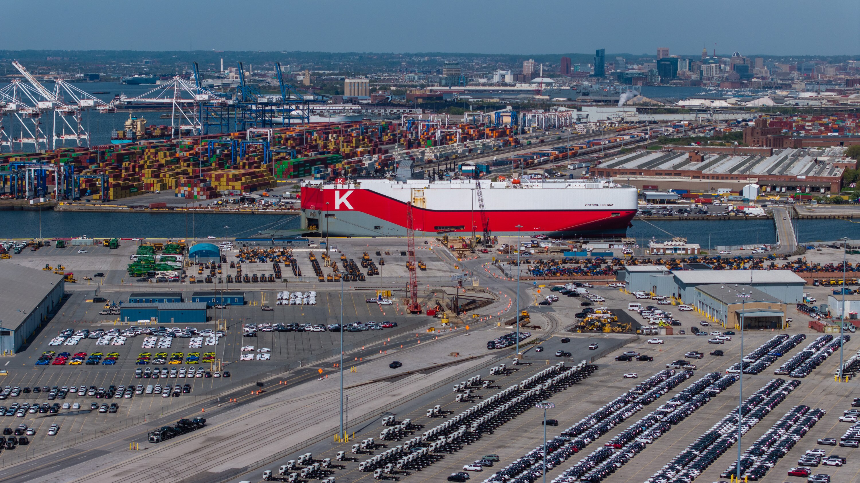 A worker at the Dundalk Marine Terminal died after being struck by a piece of equipment on Monday, Aug. 3.