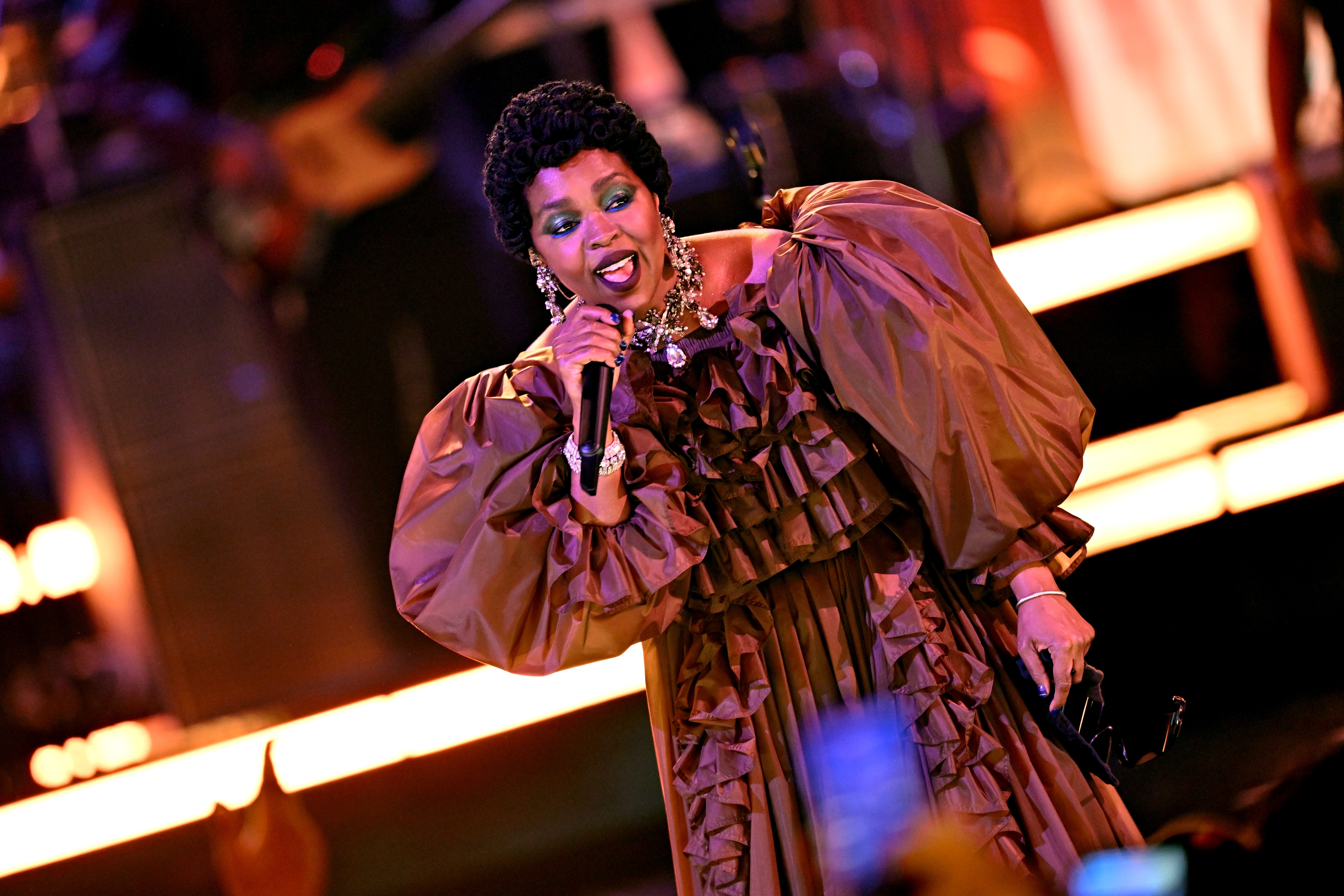 LOS ANGELES, CALIFORNIA - JUNE 28: Lauryn Hill performs onstage during the BET Awards 2026 at Peacock Theater on June 28, 2026 in Los Angeles, California.  (Photo by Paras Griffin/Getty Images for BET)
