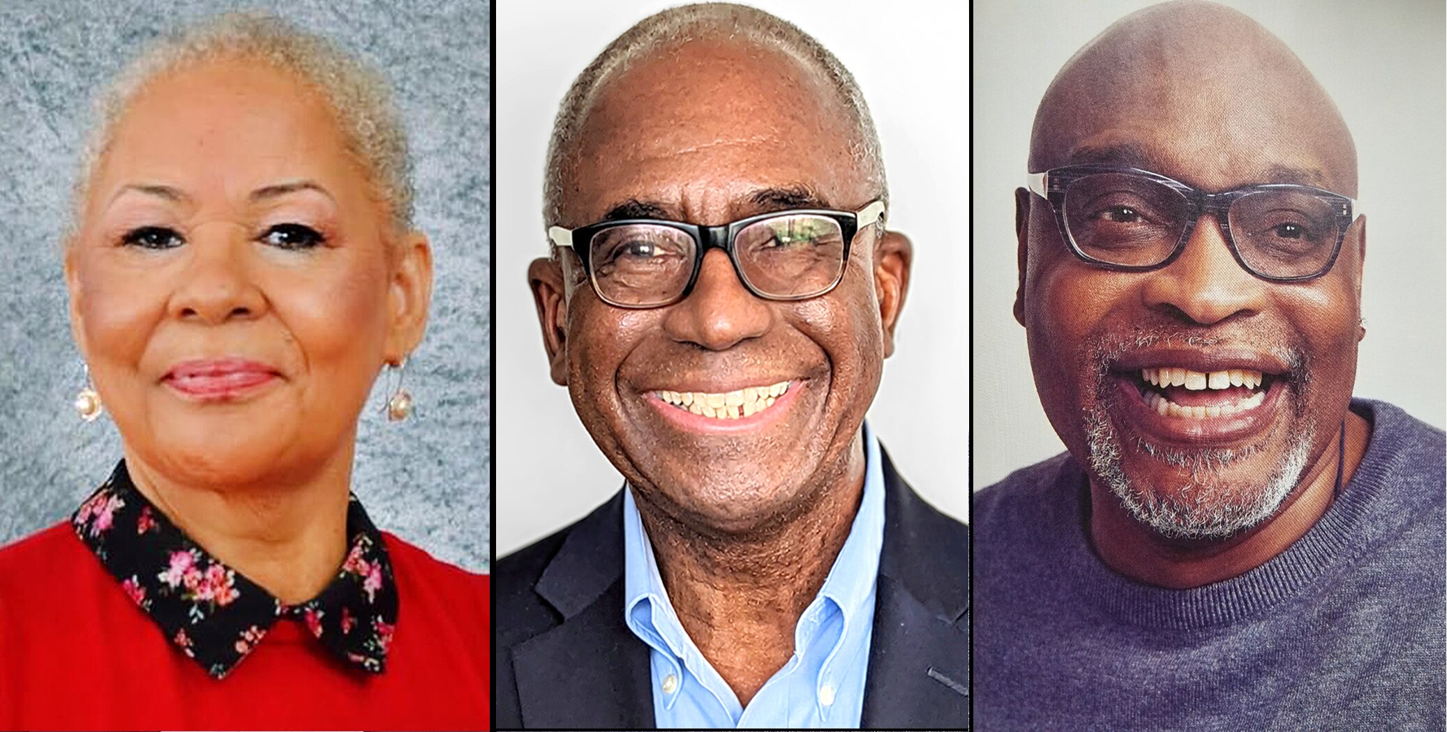Melanie Reese (left) is executive director of Older Women Embracing Life. Ronald Johnson (center) is chair of the U.S. People Living With HIV Caucus. Carlton R. Smith is co-founder of Black Equity Baltimore.