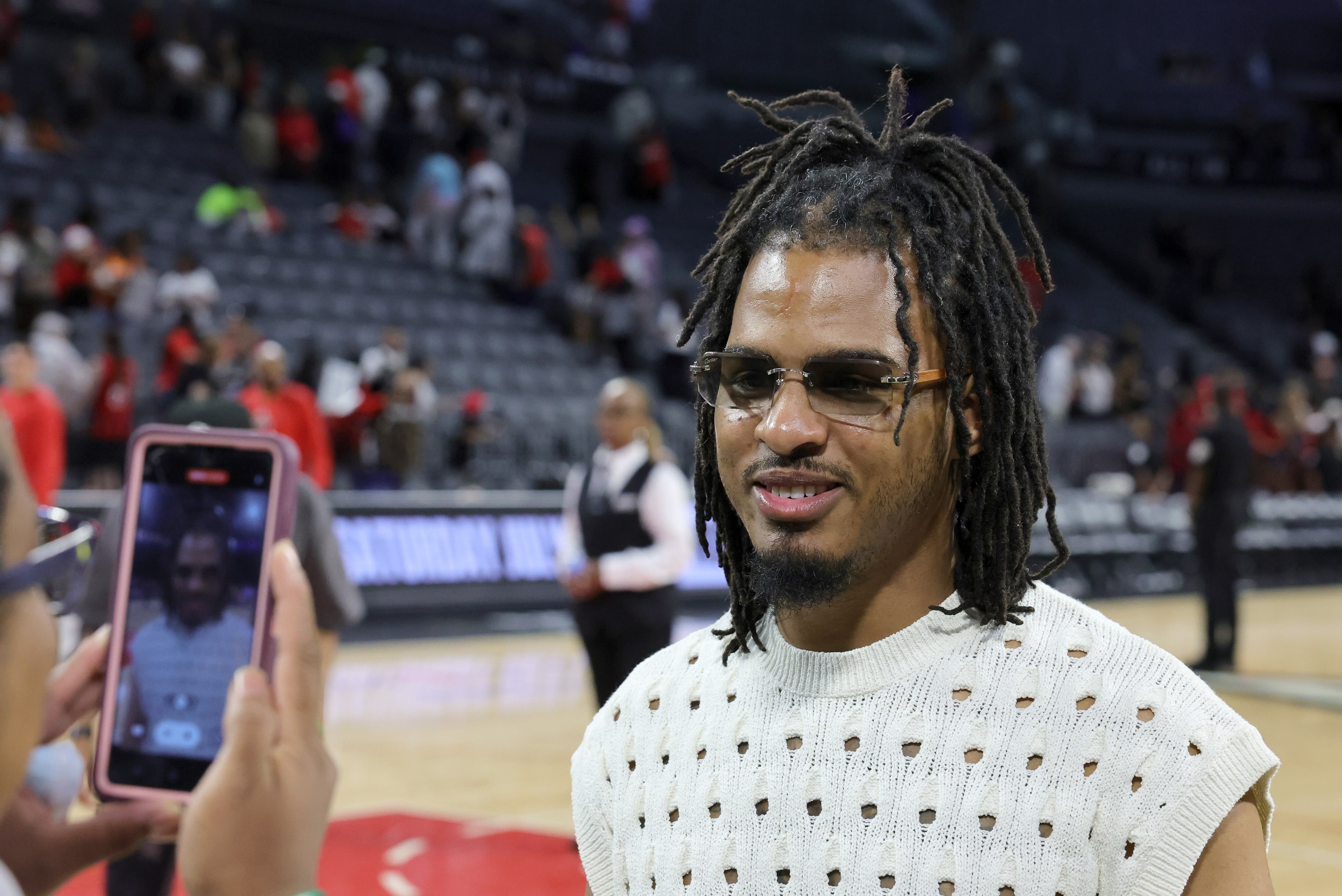 TikTok food reviewer Keith Lee, seen here at a basketball game in 2023, posted a video of yet another stop on his food tour of Baltimore.