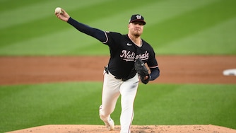 Washington Nationals pitcher Cade Cavalli throws during the second inning