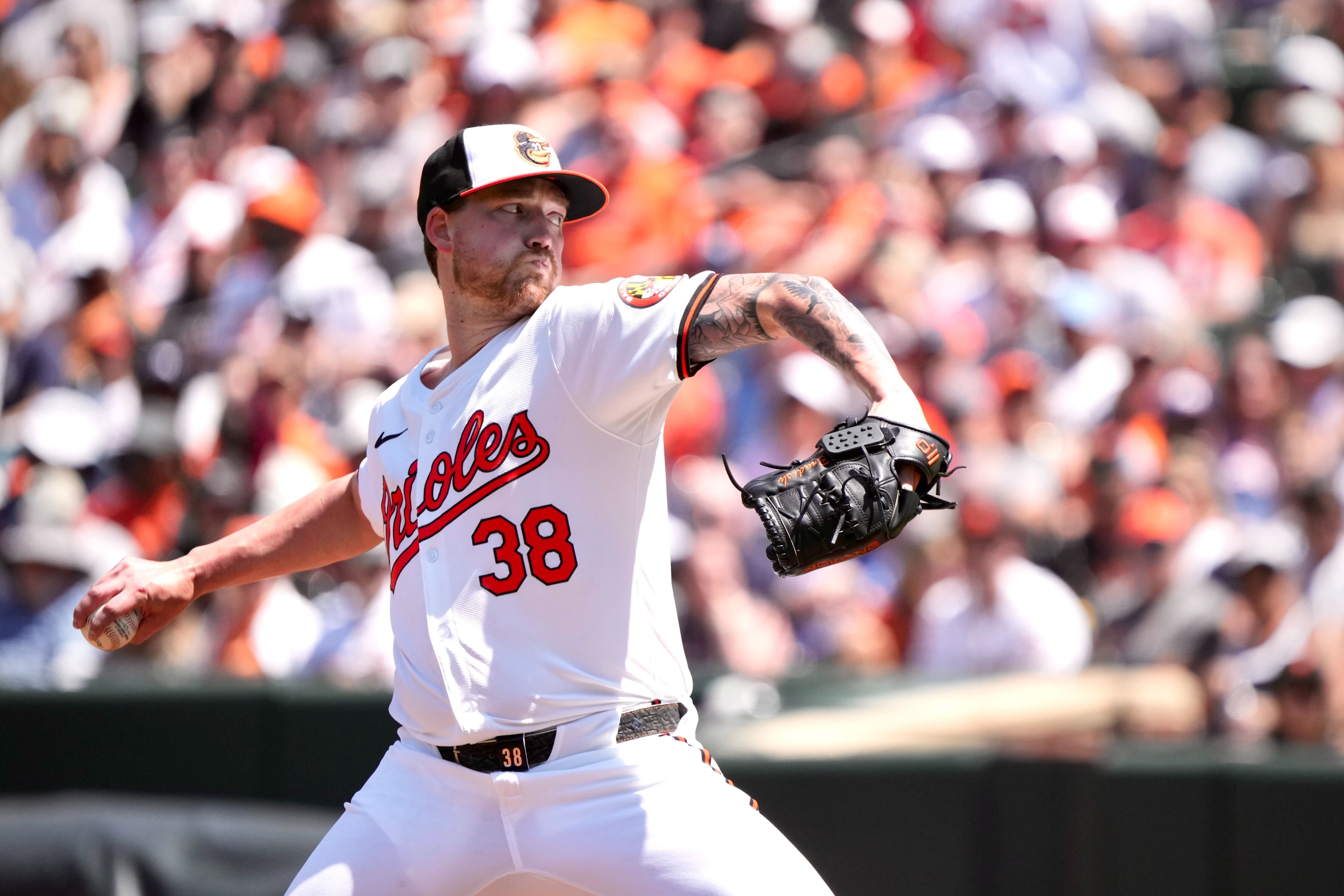 Kyle Bradish makes his season debut after missing the start of the season due to injury and rehab starts in AAA during a game against the New York Yankees on Thursday.