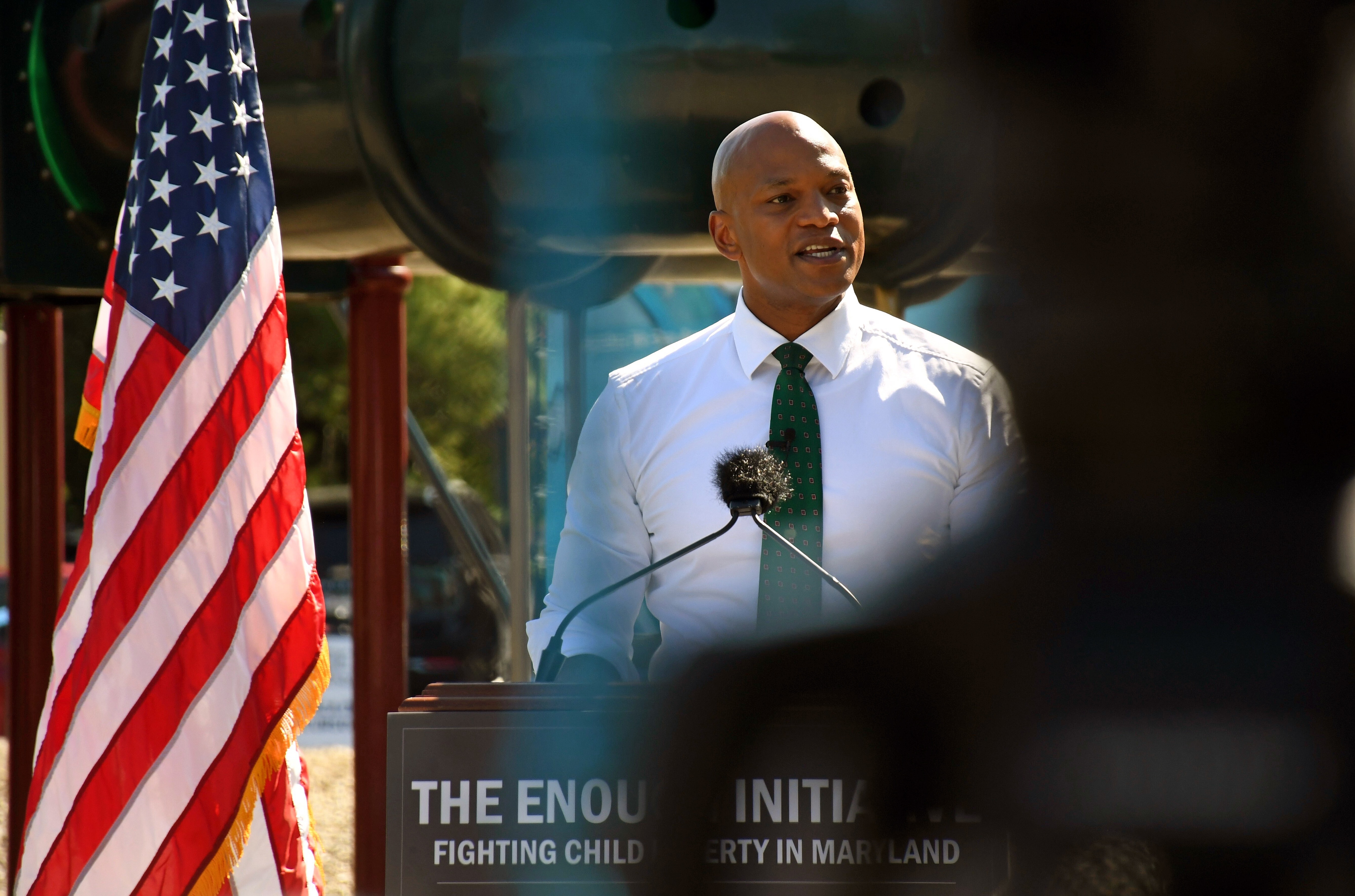 WEDNESDAY, SEPTEMBER 30, 2026 - Maryland Gov. Wes Moore announces the latest round of grants through his ENOUGH initiative, which supports community-led programs in neighborhoods with high rates of child poverty. He spoke on Wednesday at Hill Street Park in Frederick's Golden Mile, a designated ENOUGH community.