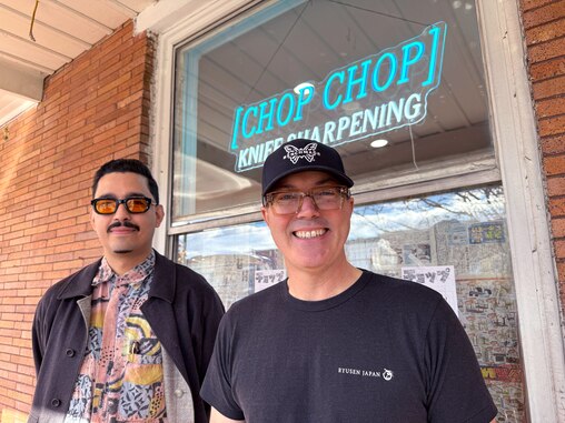 Ozzie Mendoza and Derek Swanson (right) at Chop Chop. The business is at 828 W. 36th Street in Hampden.