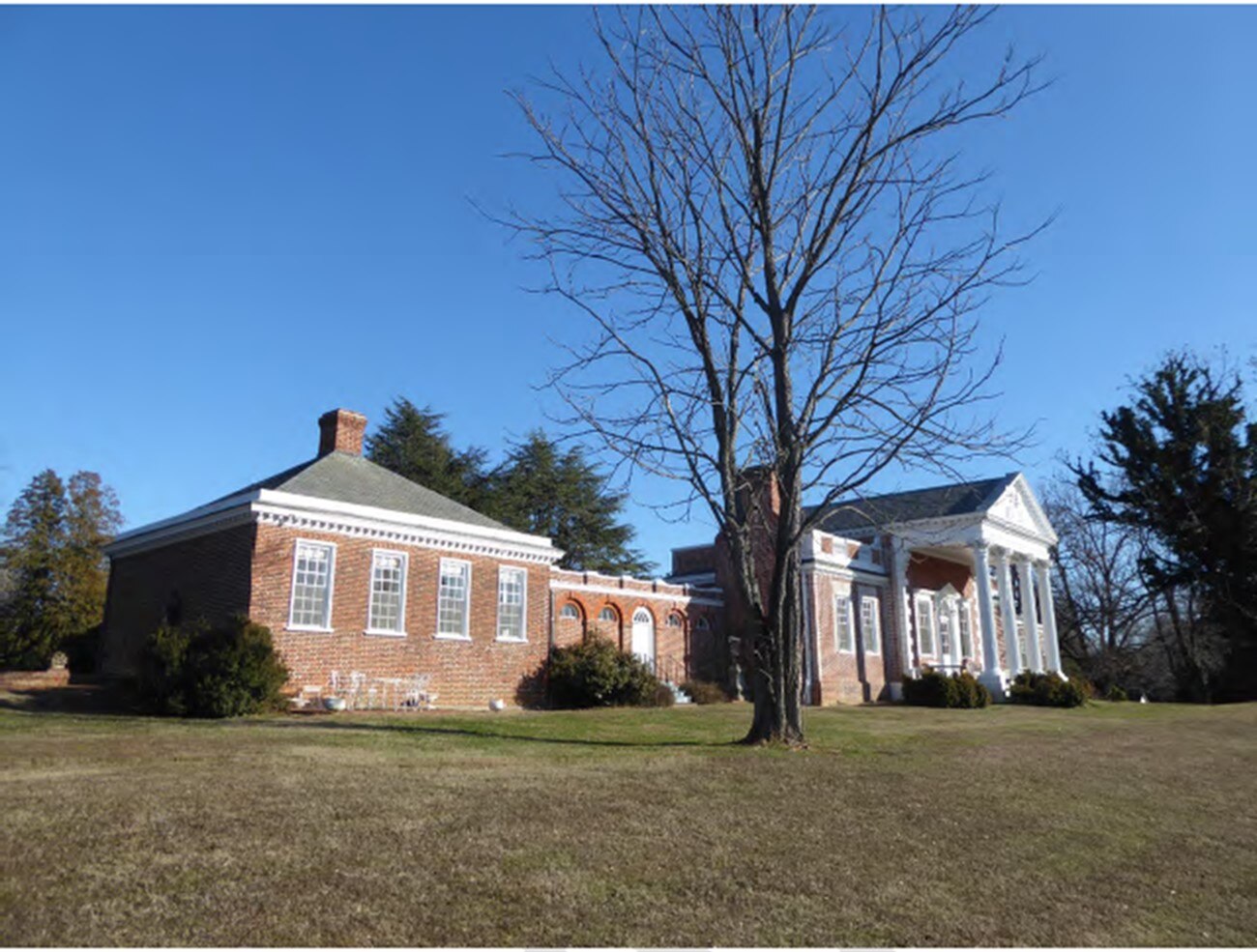 The Georgian-style house was the centerpiece of Whitehall Manor.