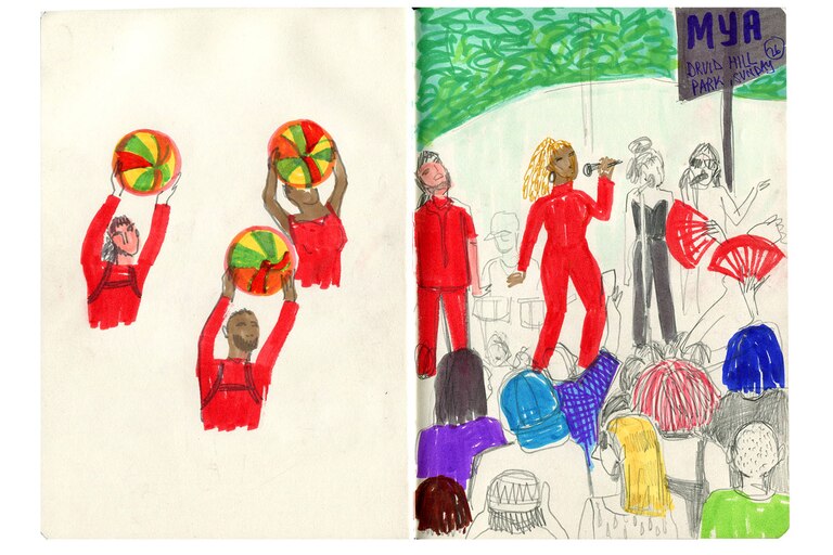 Sketches from Pride 2022.