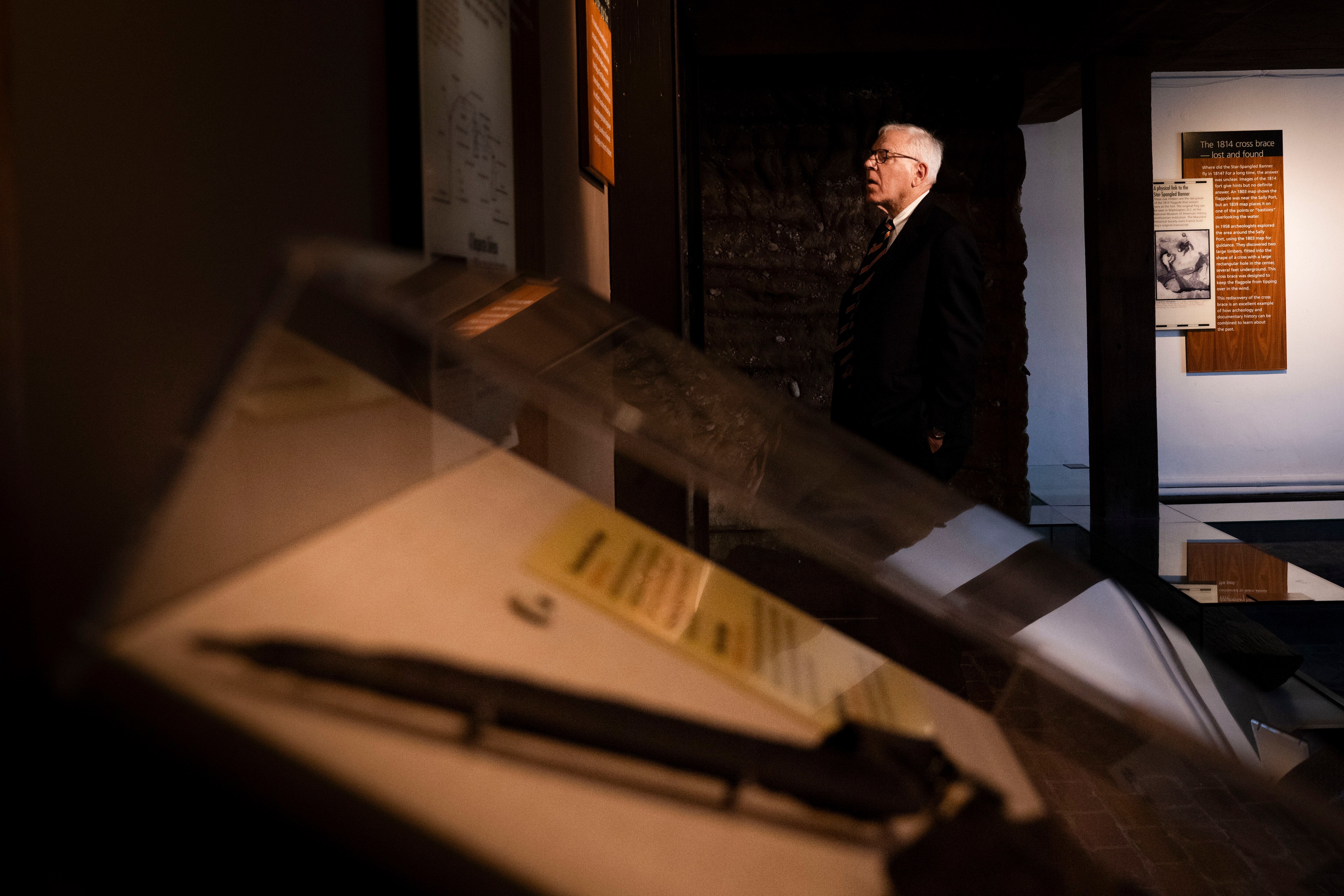 Baltimore Orioles owner David Rubenstein tours an exhibit in Fort McHenry on September 14th, 2024 in Baltimore, MD.