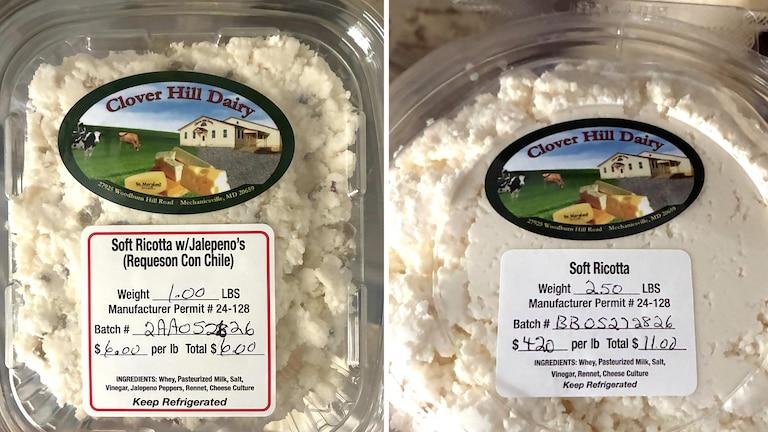 The Maryland Department of Health announced today an expanded consumer advisory for all cheese products made by Clover Hill Dairy, located in Mechanicsville, Md., due to possible Listeria monocytogenes (L. monocytogenes) contamination. The facility has agreed to initiate a voluntary recall for all of its cheese products.