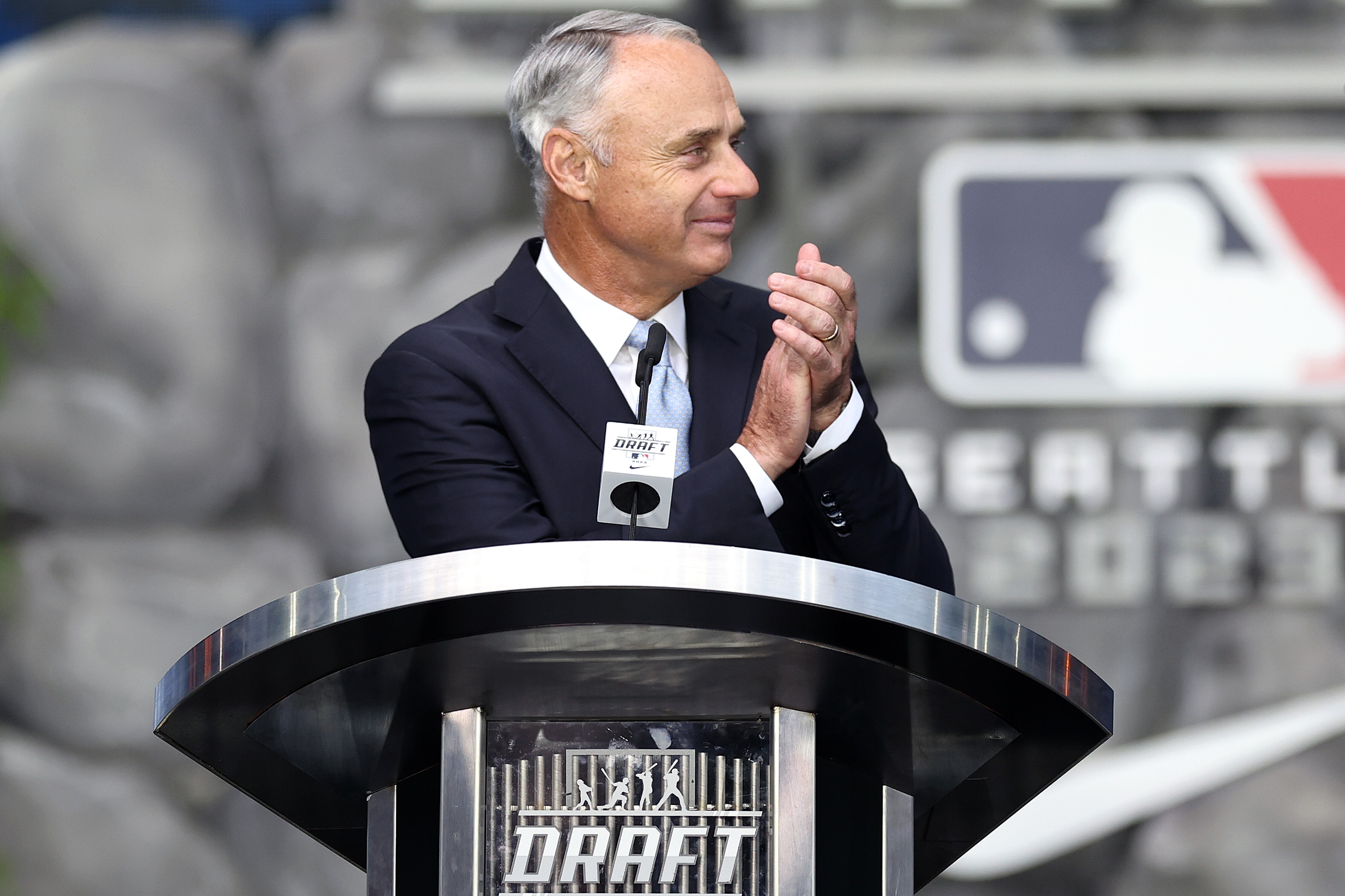 Commissioner Rob Manfred confirmed MLB's commitment to wrapping up the sale of the Orioles as quickly as possible.