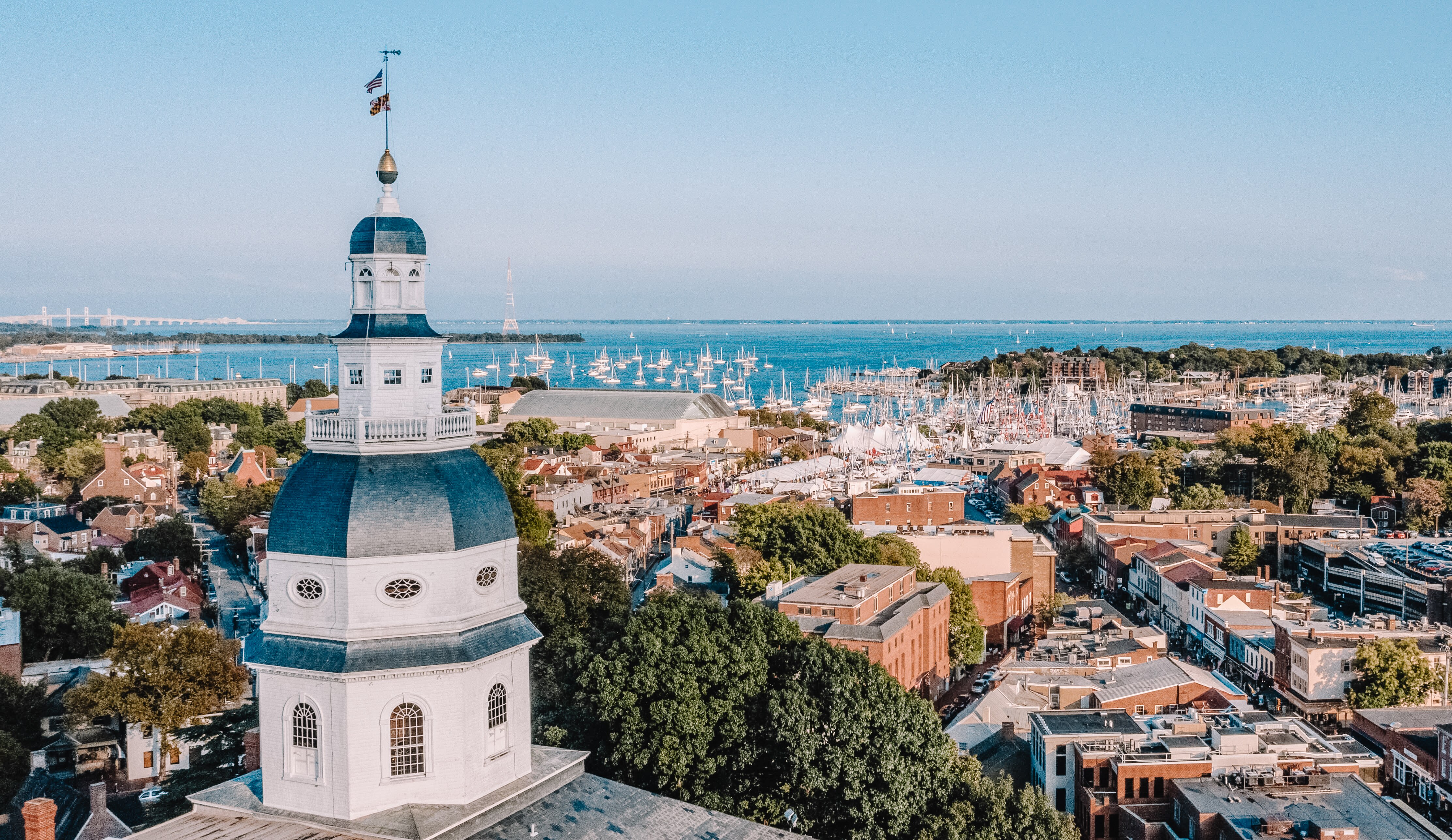 View of the Annapolis Boat Shows in Downtown Annapolis