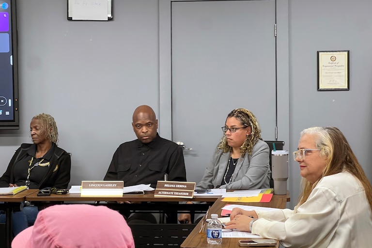 New Carrollton Council member Briana Urbina, third from the left, voted to remove the city's mayor over alleged violations of a hiring freeze. Now she's running for the executive's office.