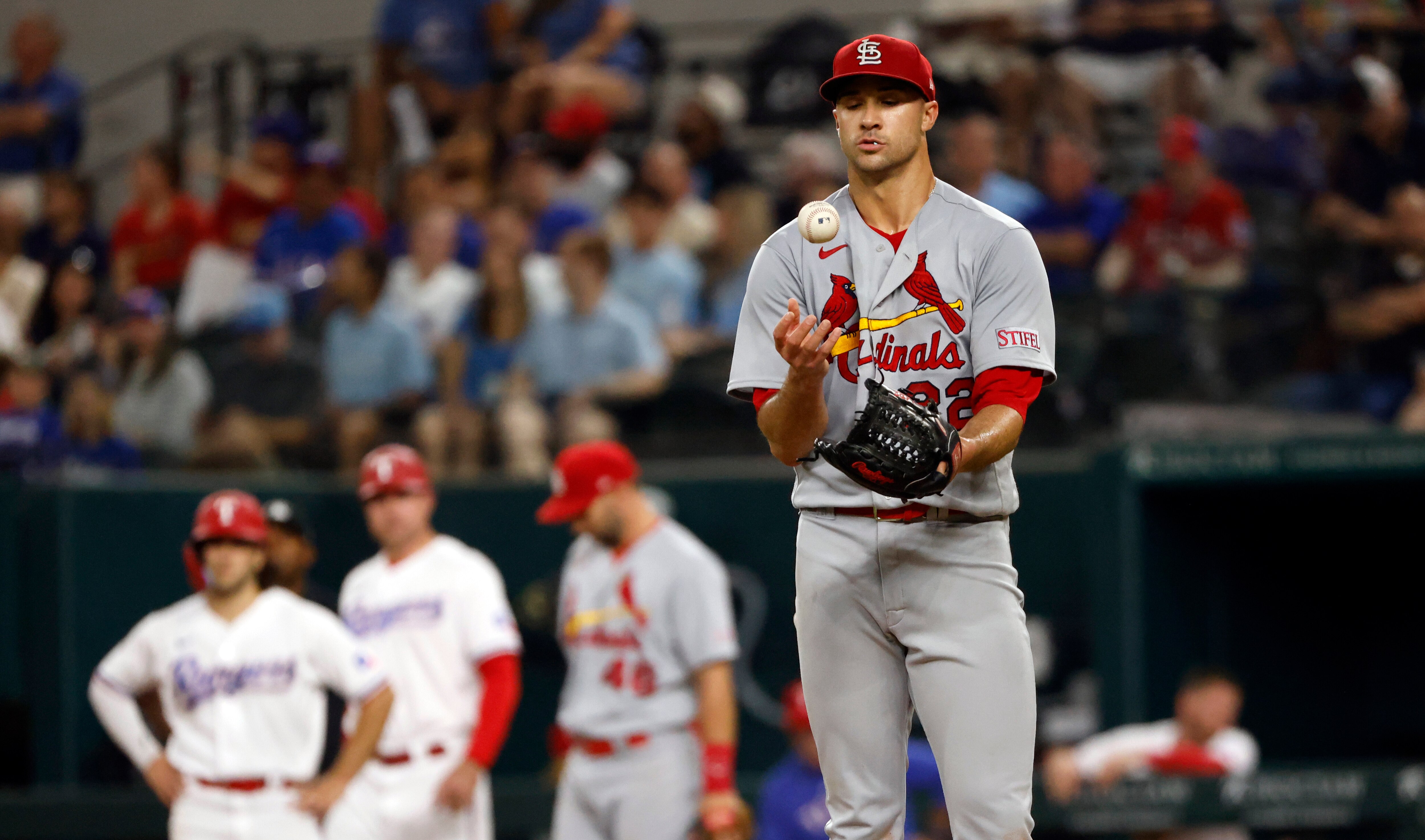 Right-hander Jack Flaherty brings postseason experience to the Orioles after starting three playoff games for the Cardinals.