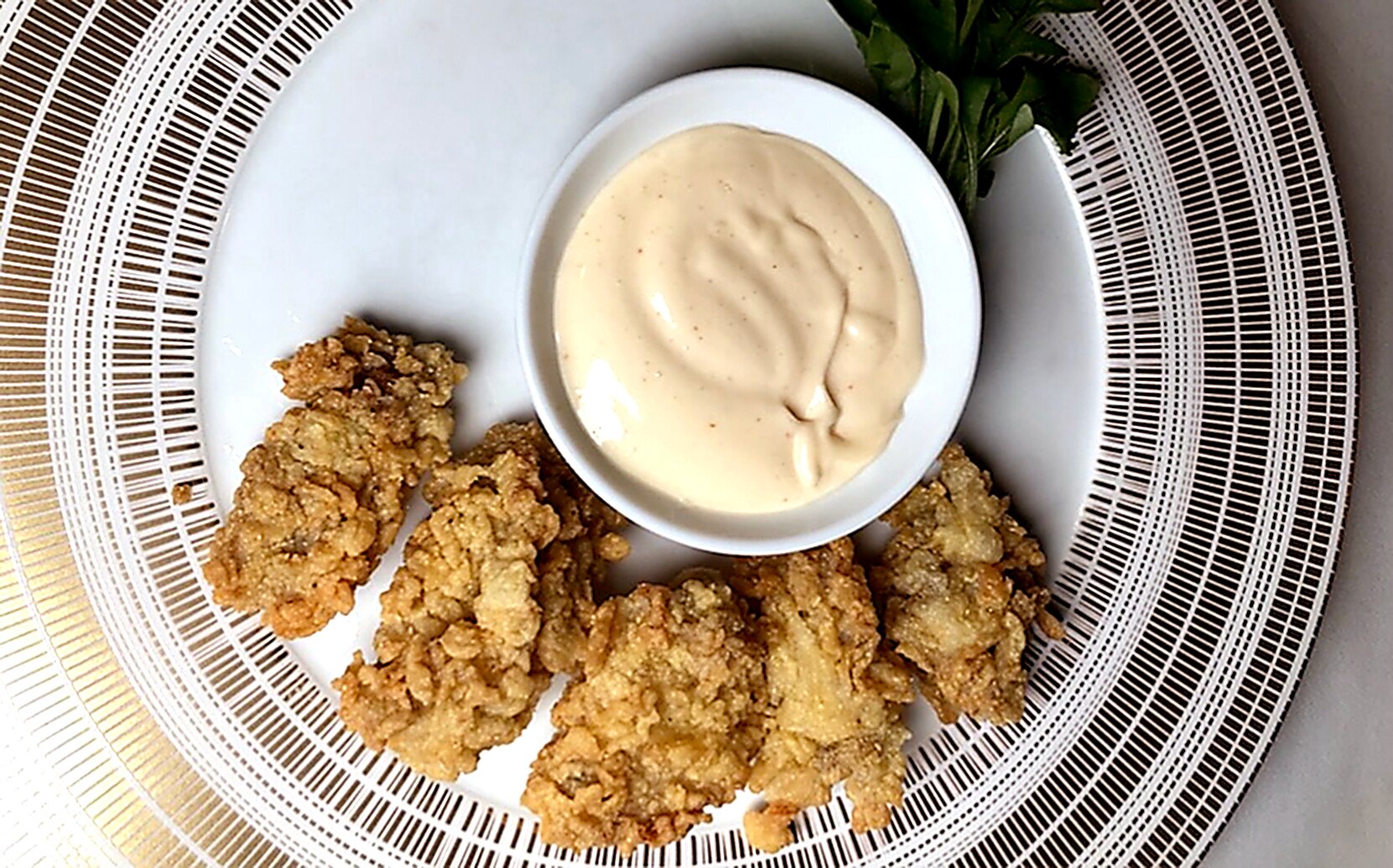 Fried oysters at Charleston.