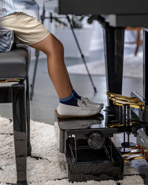 Michael Girgis, 4, plays the piano in his home. Girgis, who began learning the piano less than a year ago, is now set to make history as one of the youngest-ever performers at Carnegie Hall in New York City.