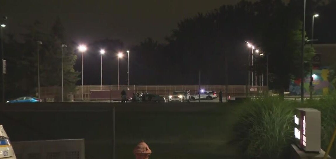 Baltimore County Police respond to Towson High School on Wednesday, Aug. 23.