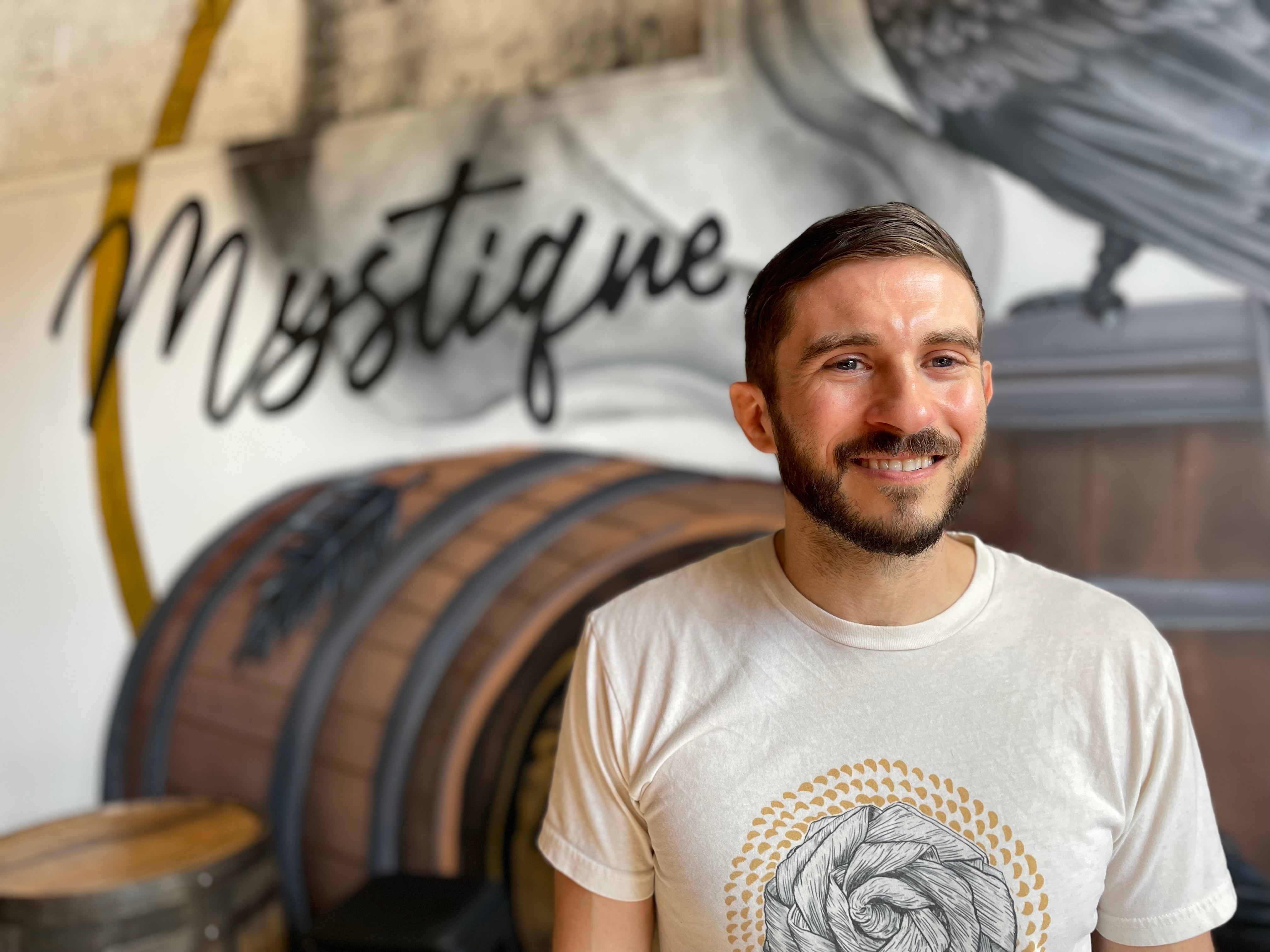 Tom Pagano, owner of Mystique Barrel Brewing and Lager House, plans to open his business this week in Pigtown.