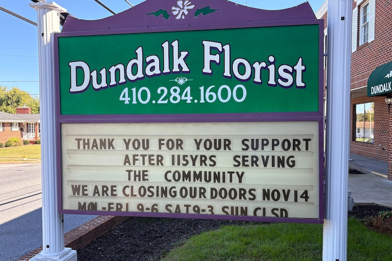 SATURDAY, OCTOBER 24, 2026 - Dundalk Florist is going to close its doors on Nov. 14 after over 100 years, it announced on Friday afternoon.