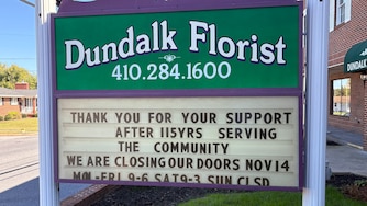 SATURDAY, OCTOBER 24, 2026 - Dundalk Florist is going to close its doors on Nov. 14 after over 100 years, it announced on Friday afternoon.