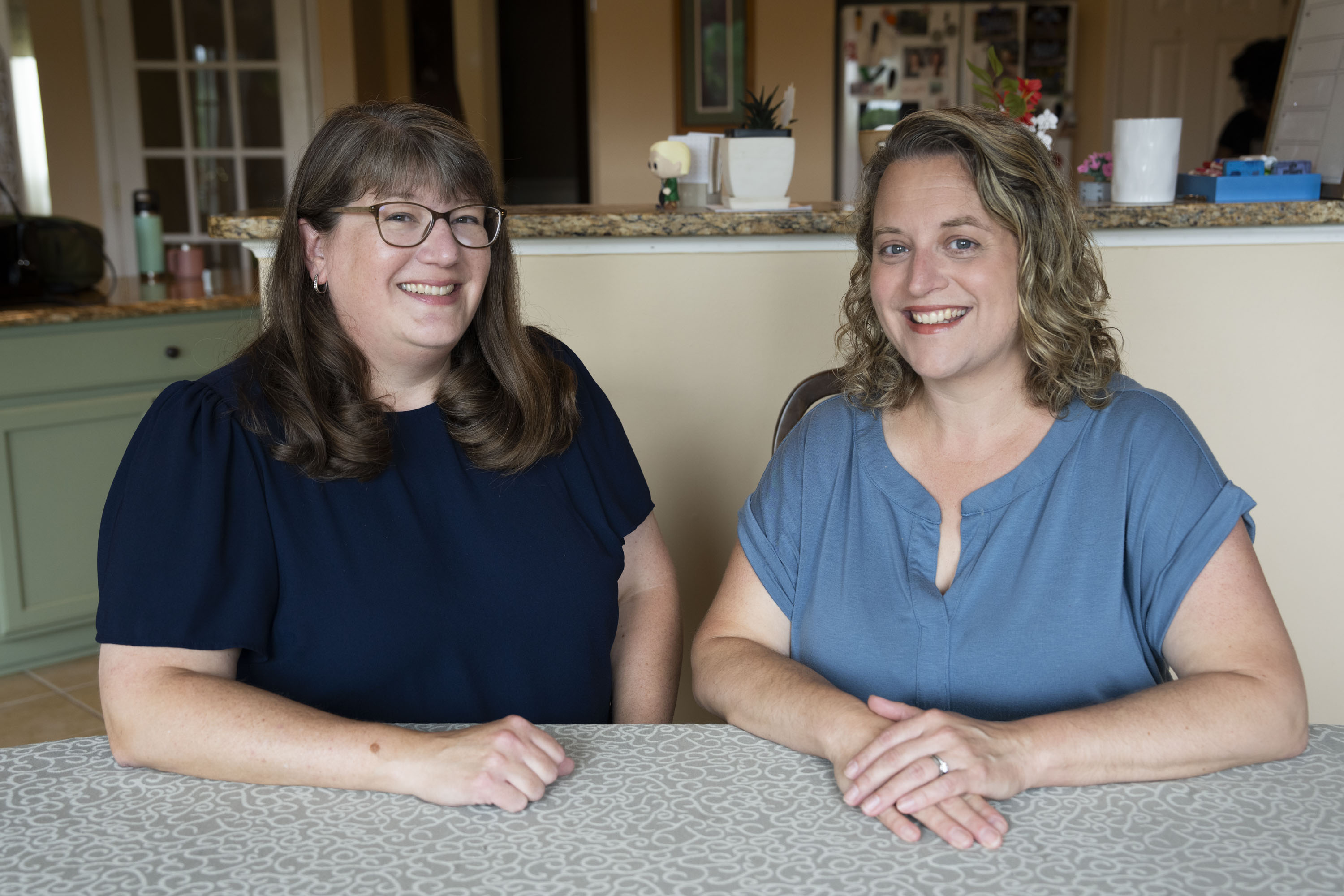 Lisa Maisano, a Democrat, left, and Julie Walsh, a Republican, are running on a slate for Carroll County school board. 