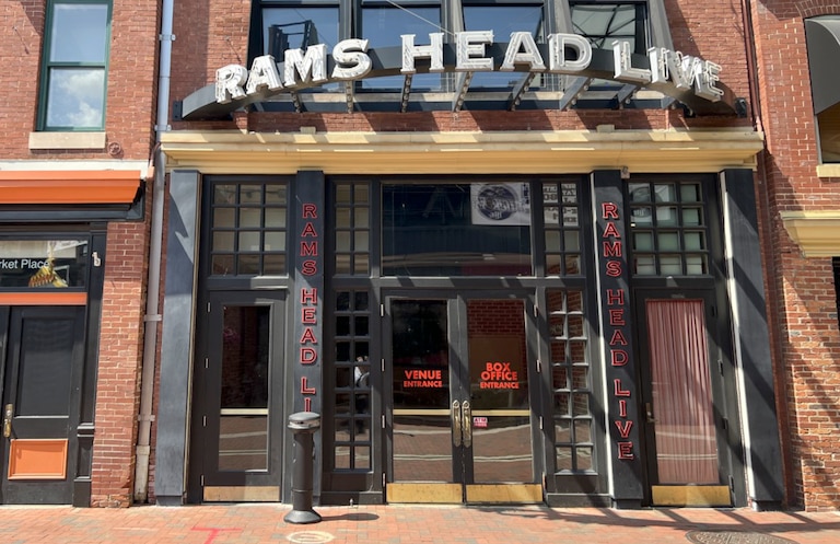Rams Head Live concert venue entrance