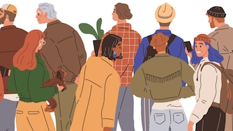 Illustration of many people.